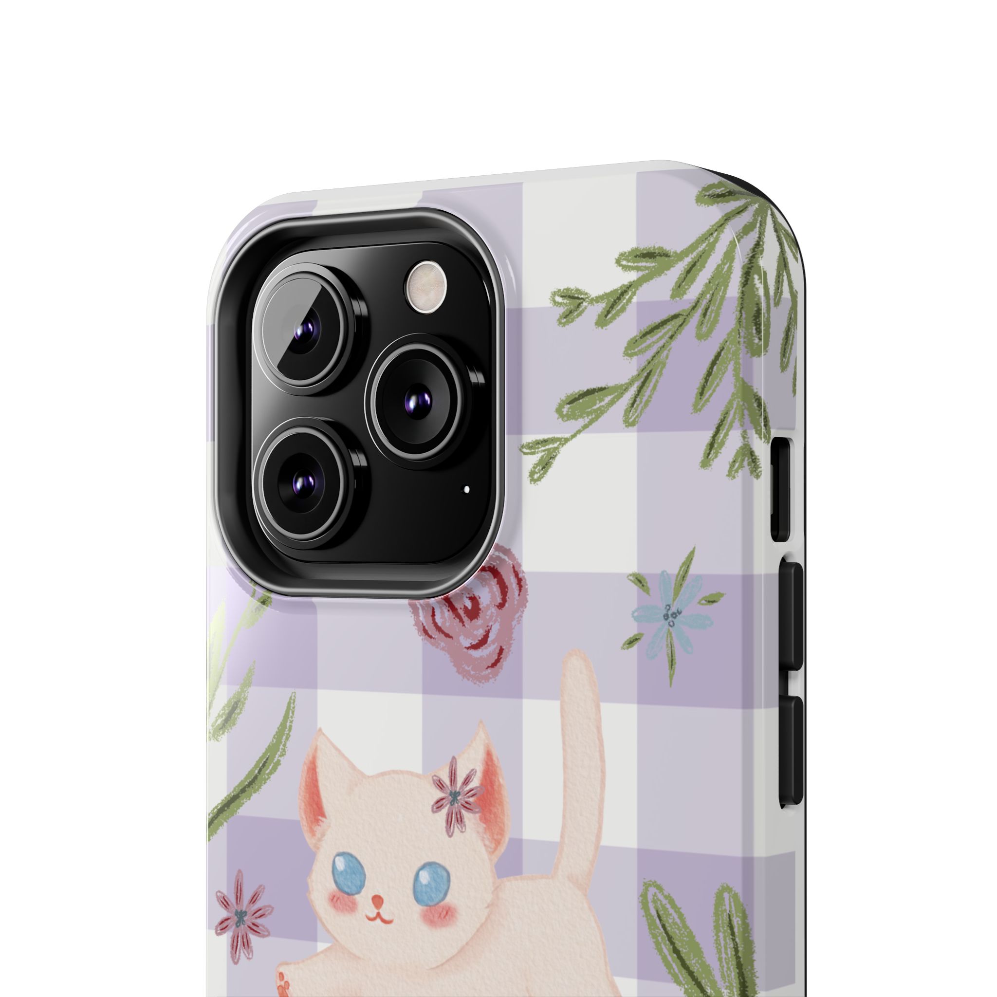 "Whiskers & Wildflowers" Phone Case - Image 53