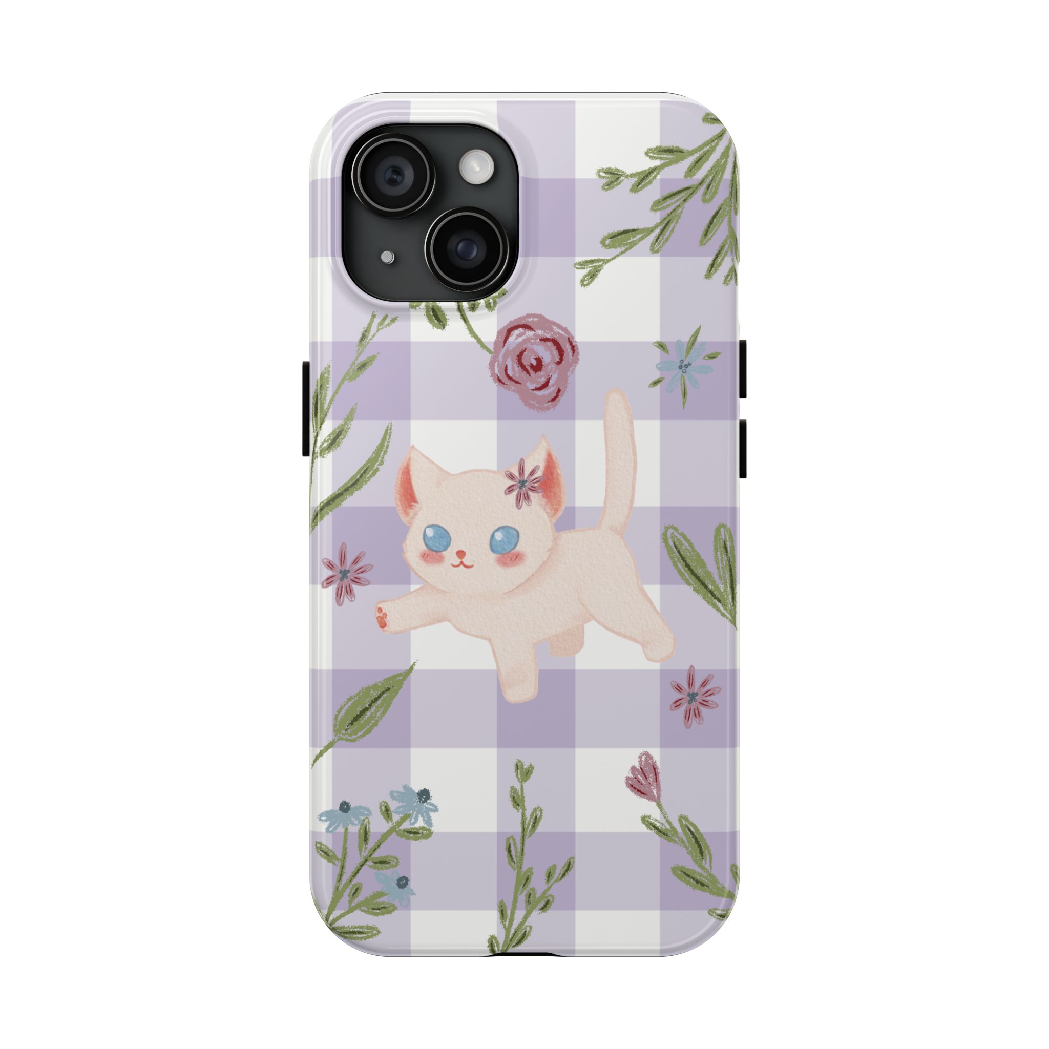 "Whiskers & Wildflowers" Phone Case - Image 66