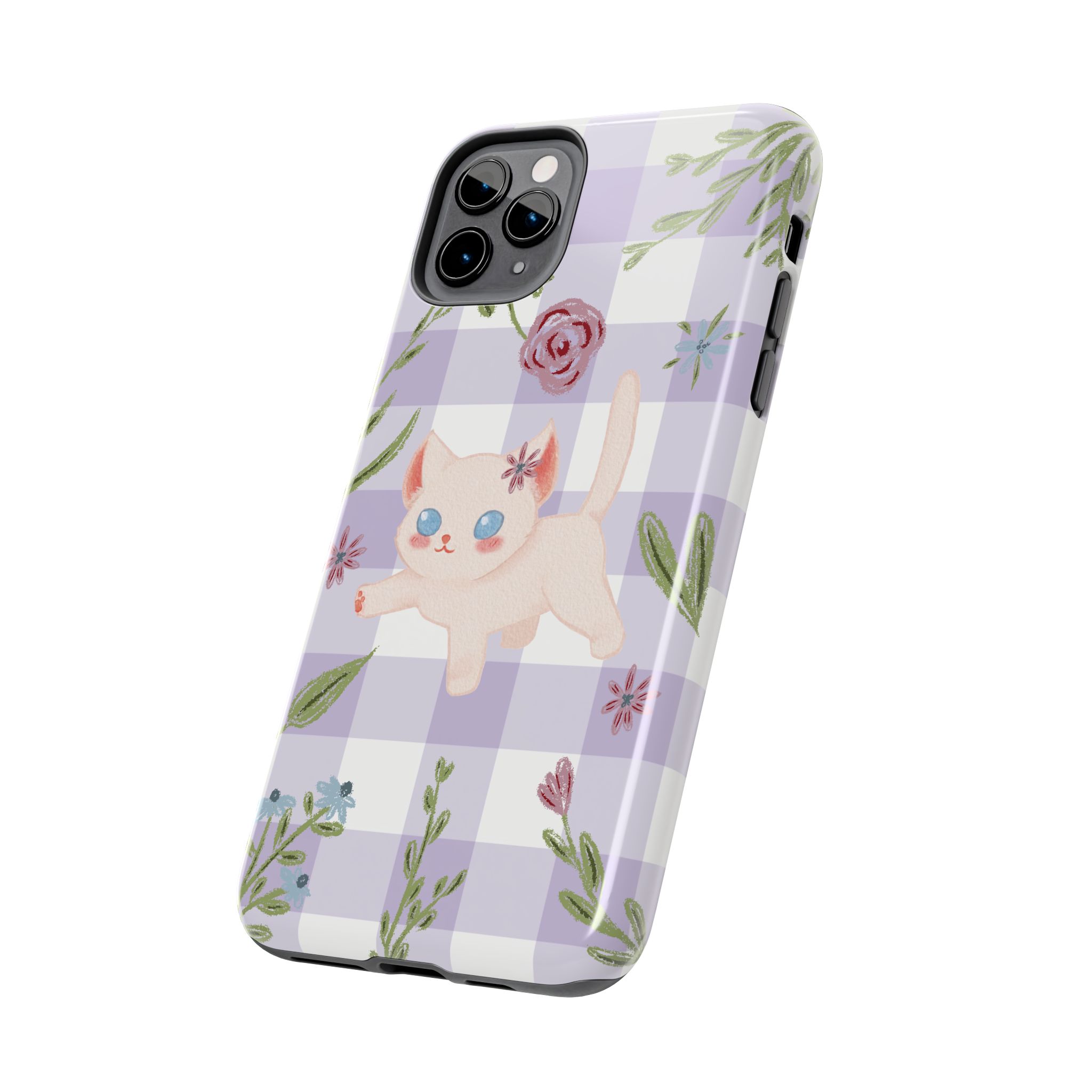 "Whiskers & Wildflowers" Phone Case - Image 24