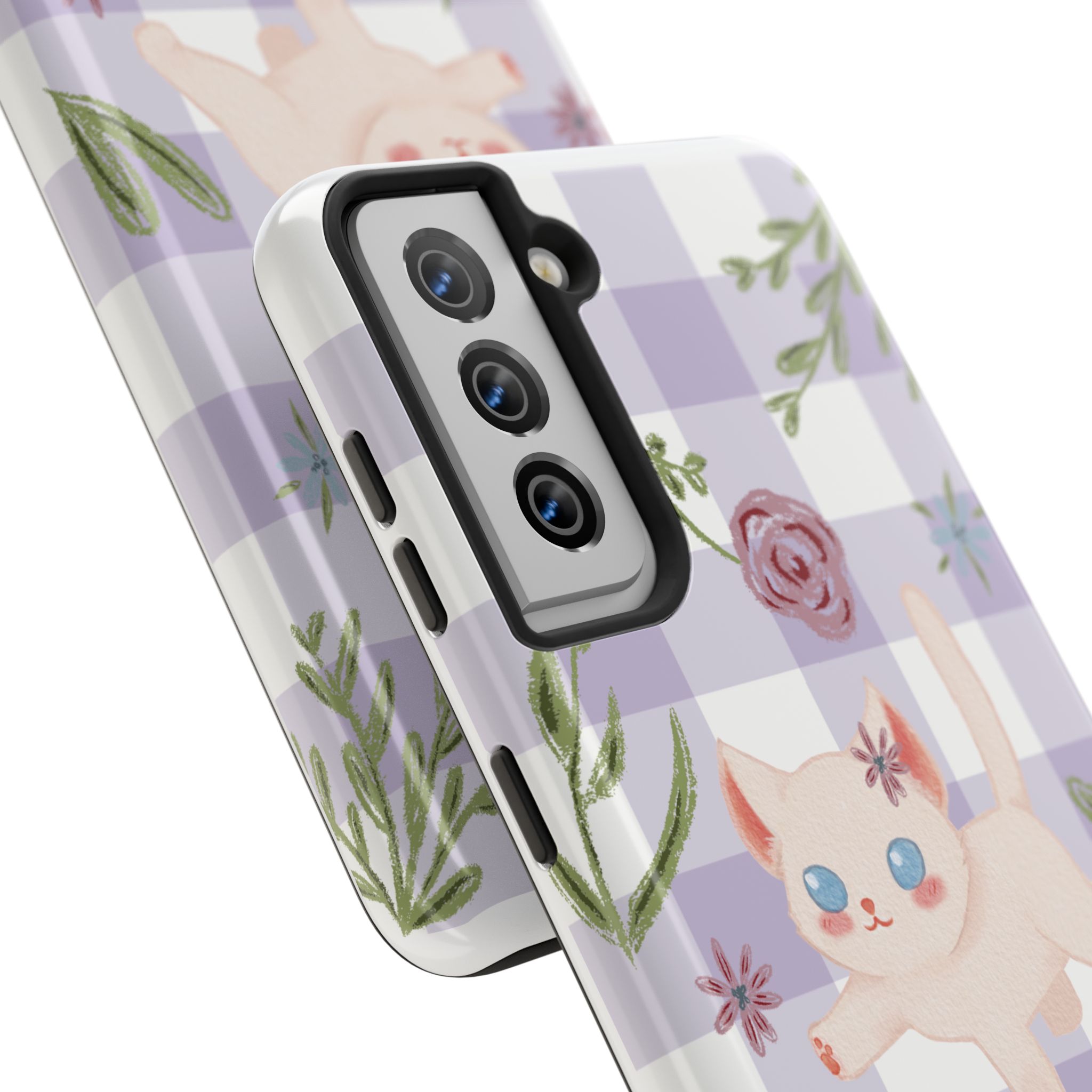 "Whiskers & Wildflowers" Phone Case - Image 95