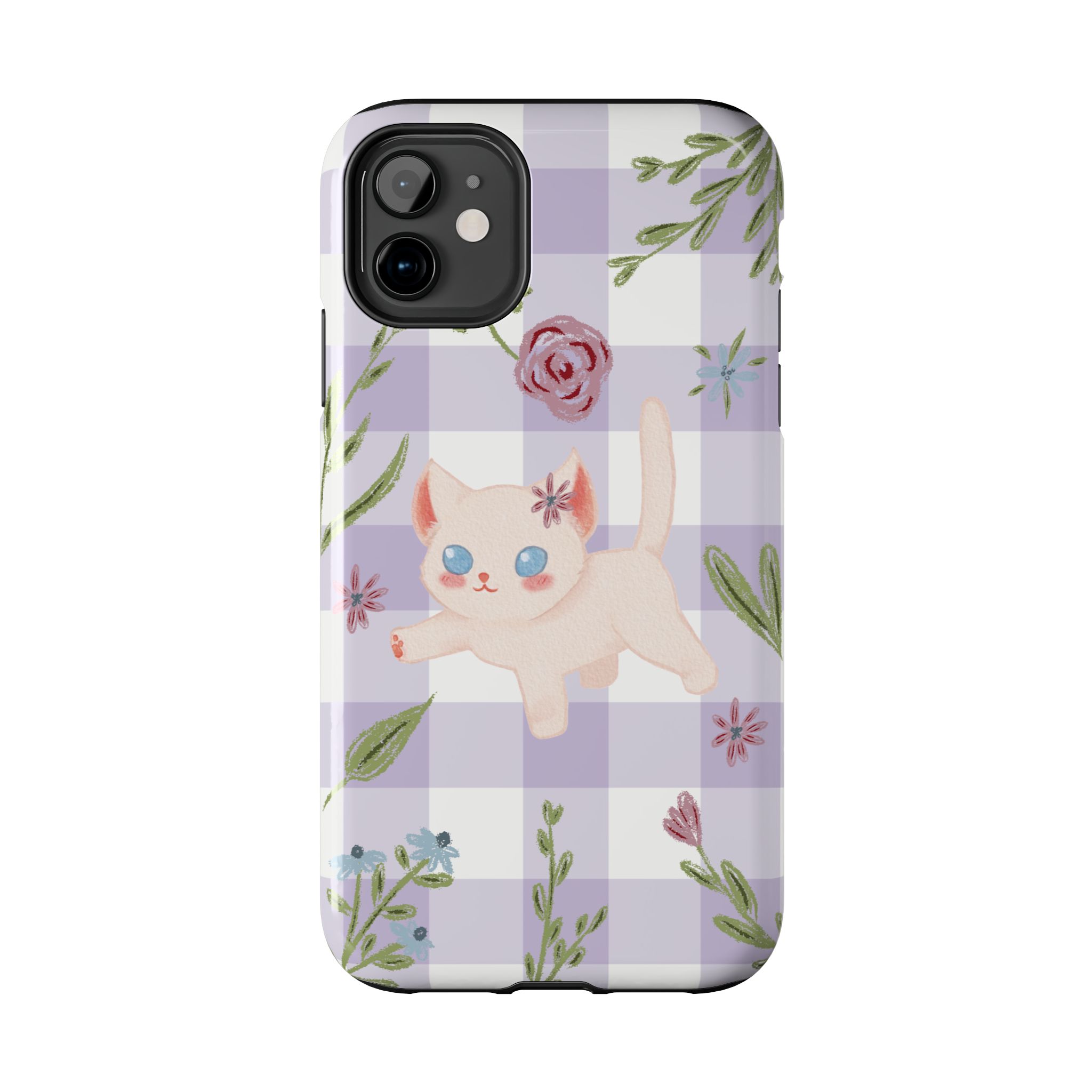"Whiskers & Wildflowers" Phone Case - Image 15