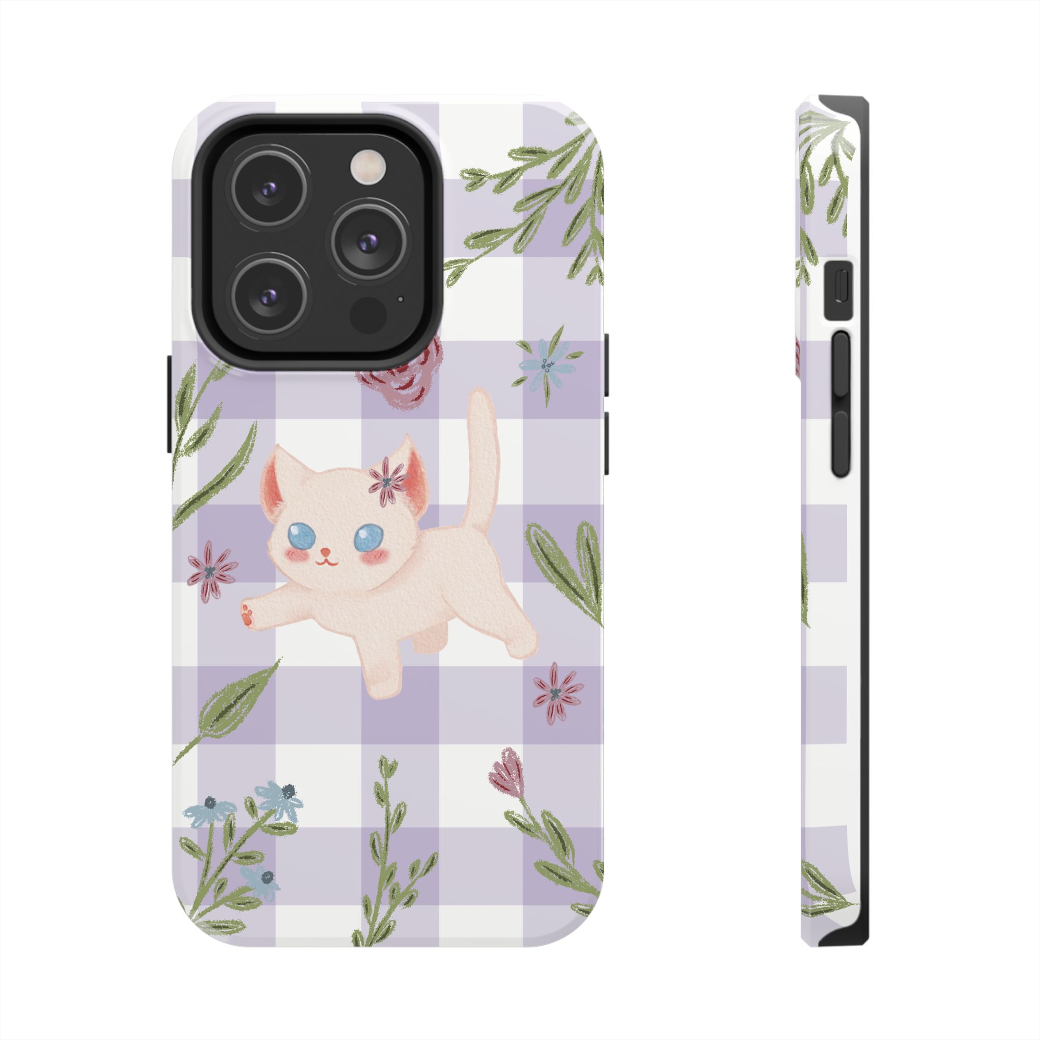 "Whiskers & Wildflowers" Phone Case - Image 60