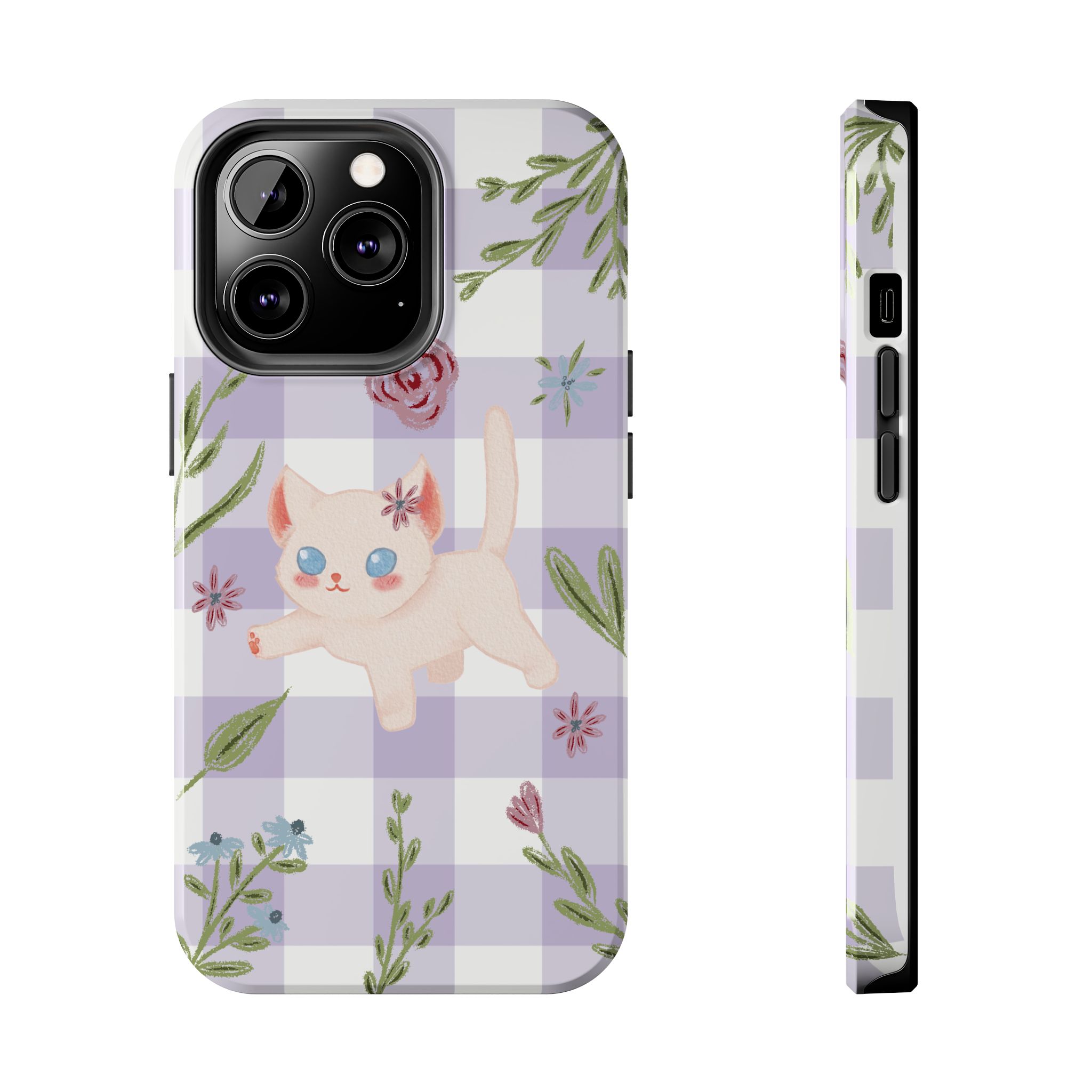 "Whiskers & Wildflowers" Phone Case - Image 50