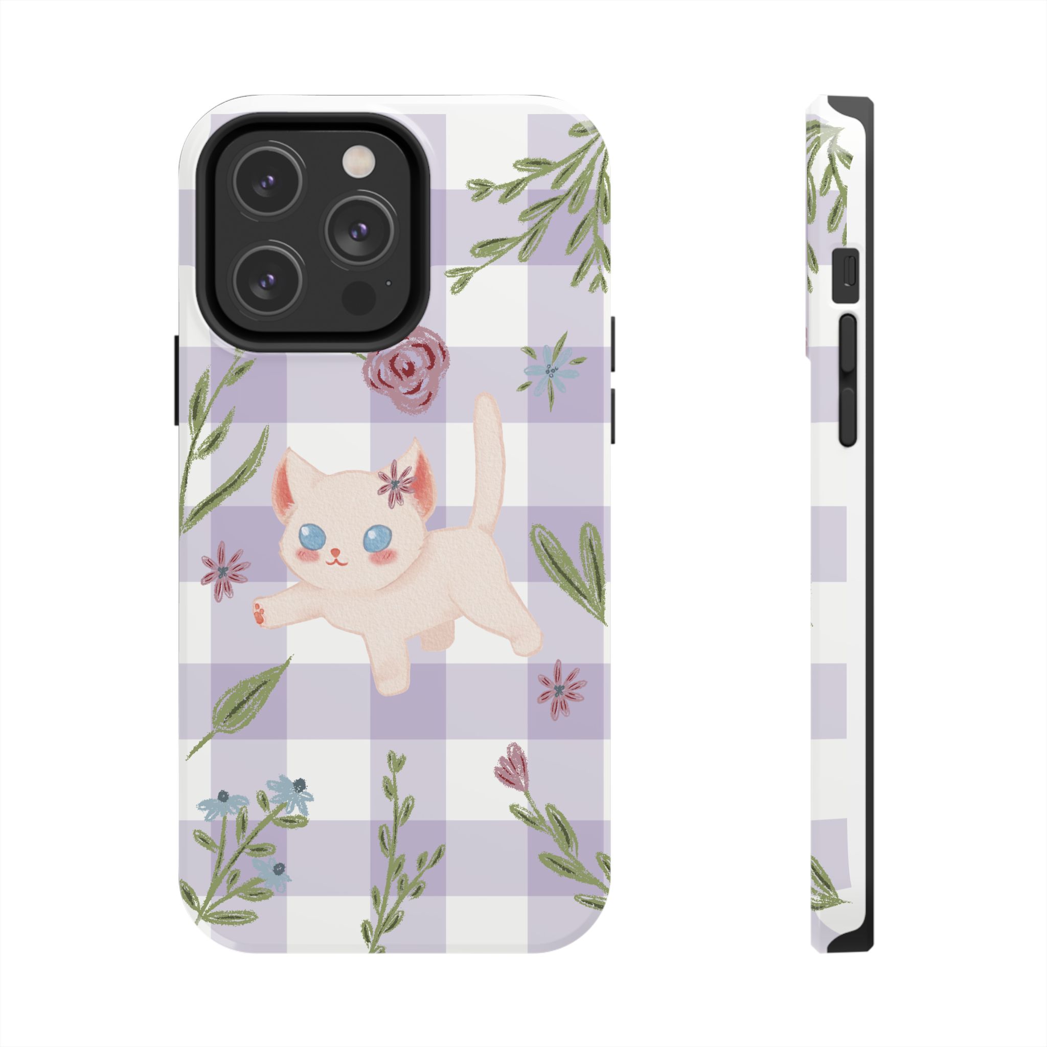 "Whiskers & Wildflowers" Phone Case - Image 62