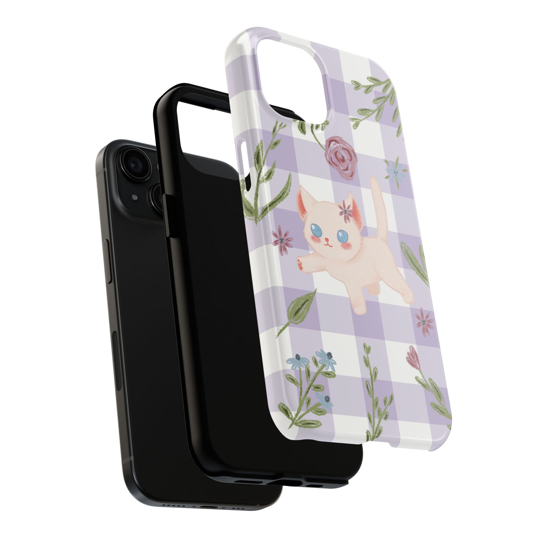 "Whiskers & Wildflowers" Phone Case - Image 69