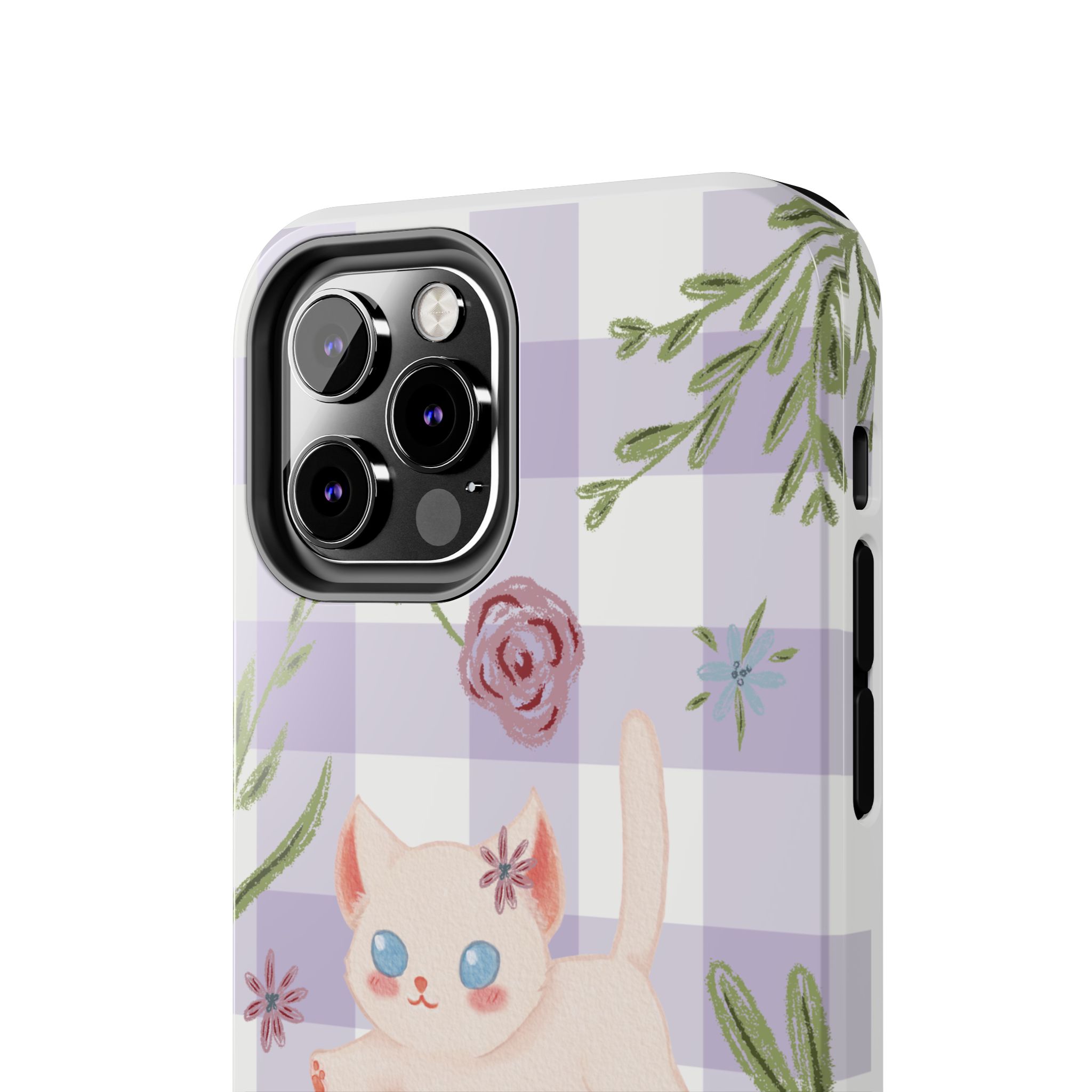 "Whiskers & Wildflowers" Phone Case - Image 37