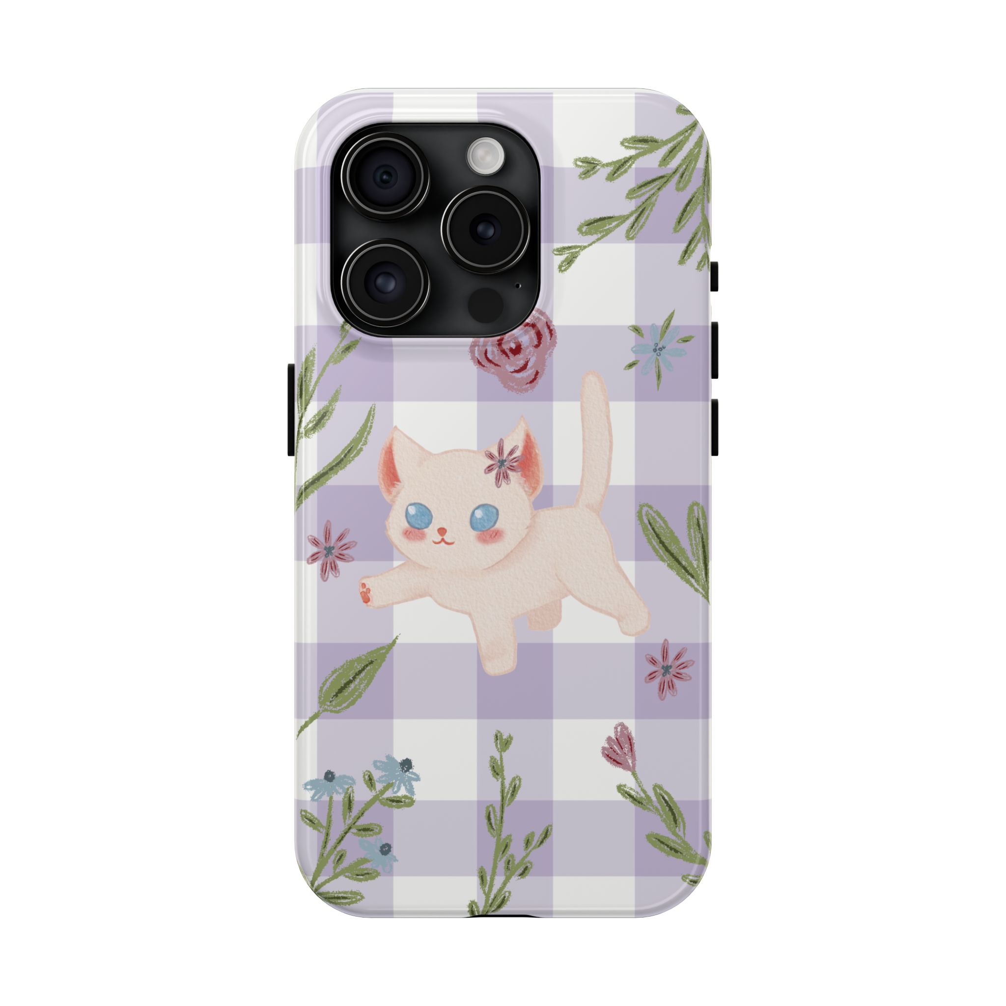"Whiskers & Wildflowers" Phone Case - Image 70
