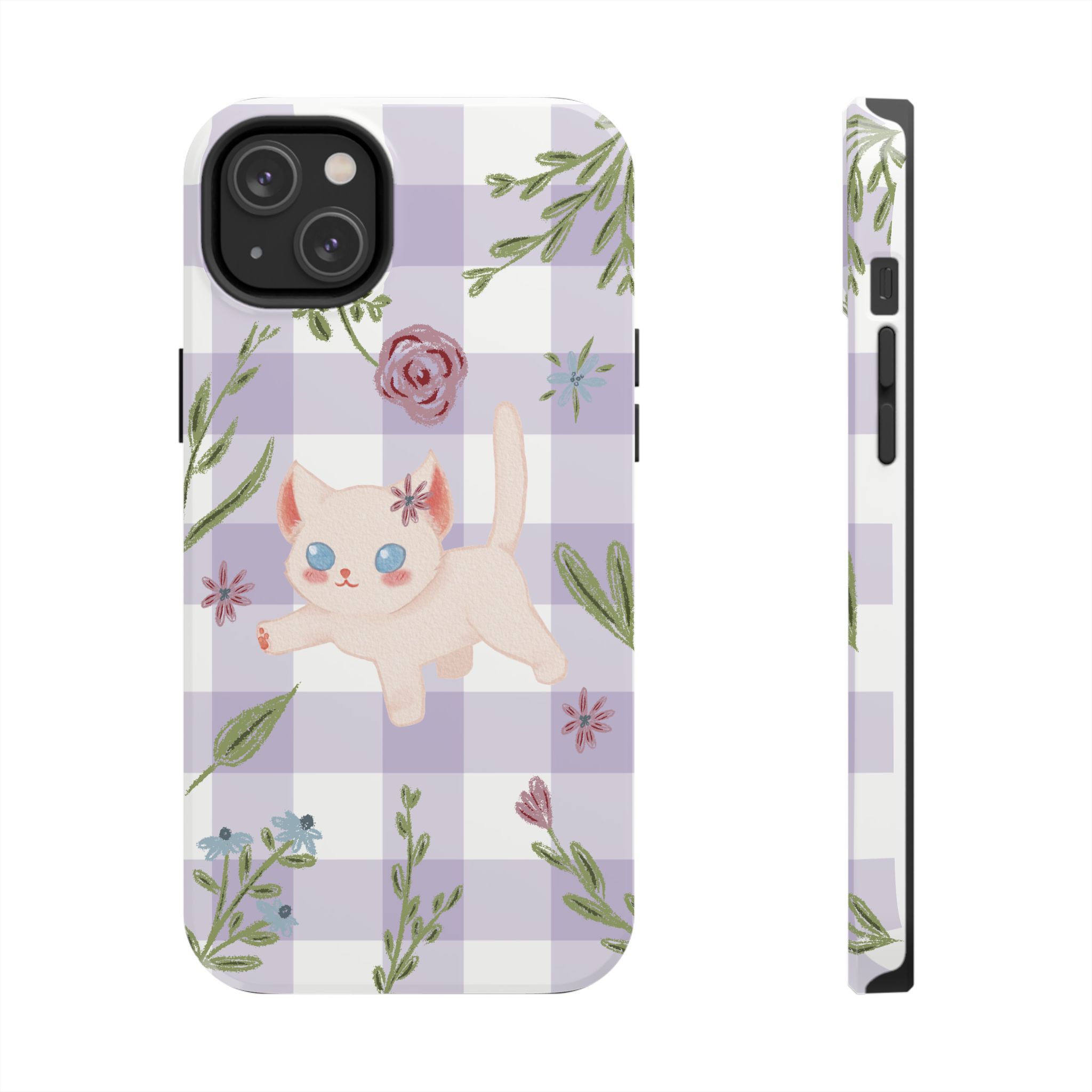 "Whiskers & Wildflowers" Phone Case - Image 64
