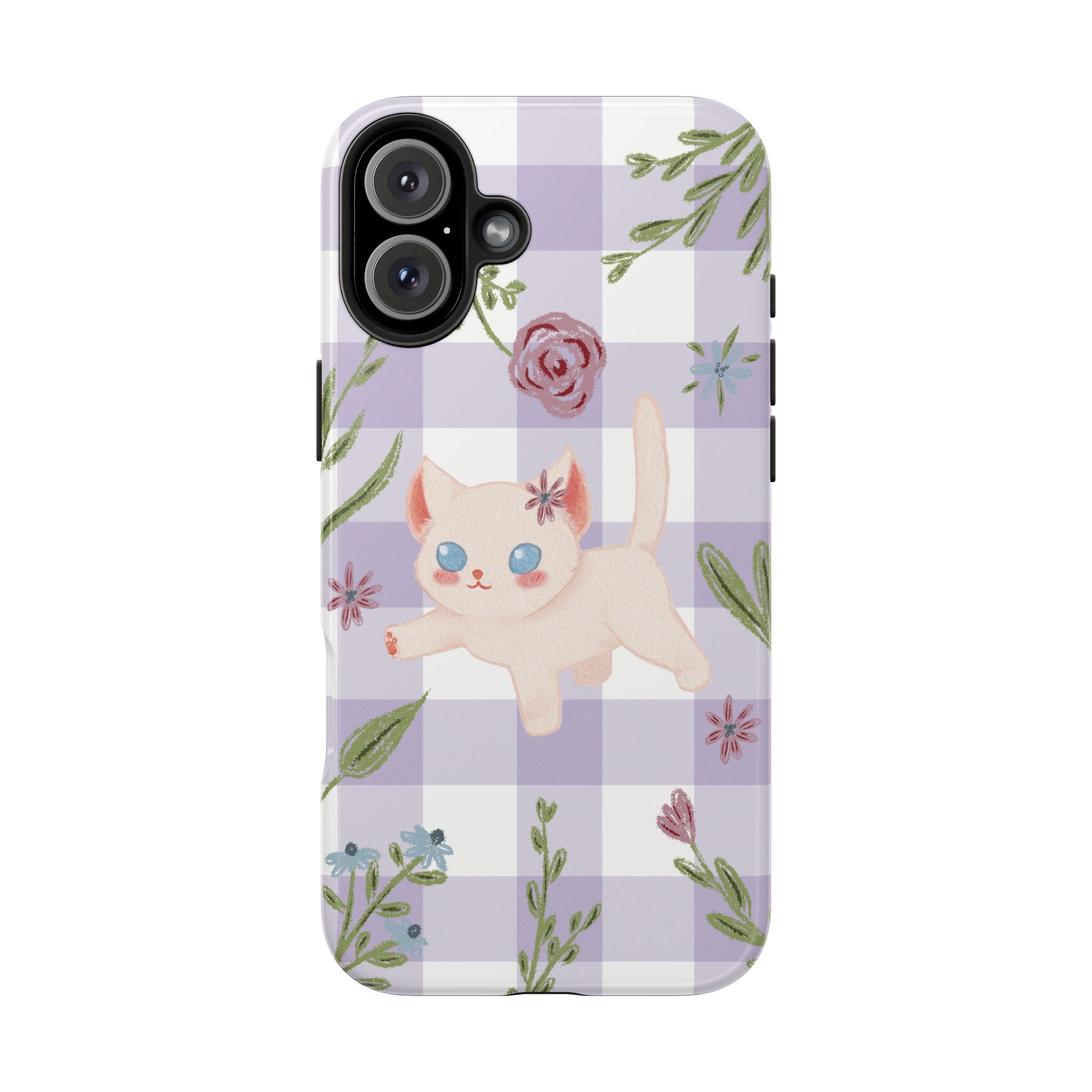 "Whiskers & Wildflowers" Phone Case - Image 104