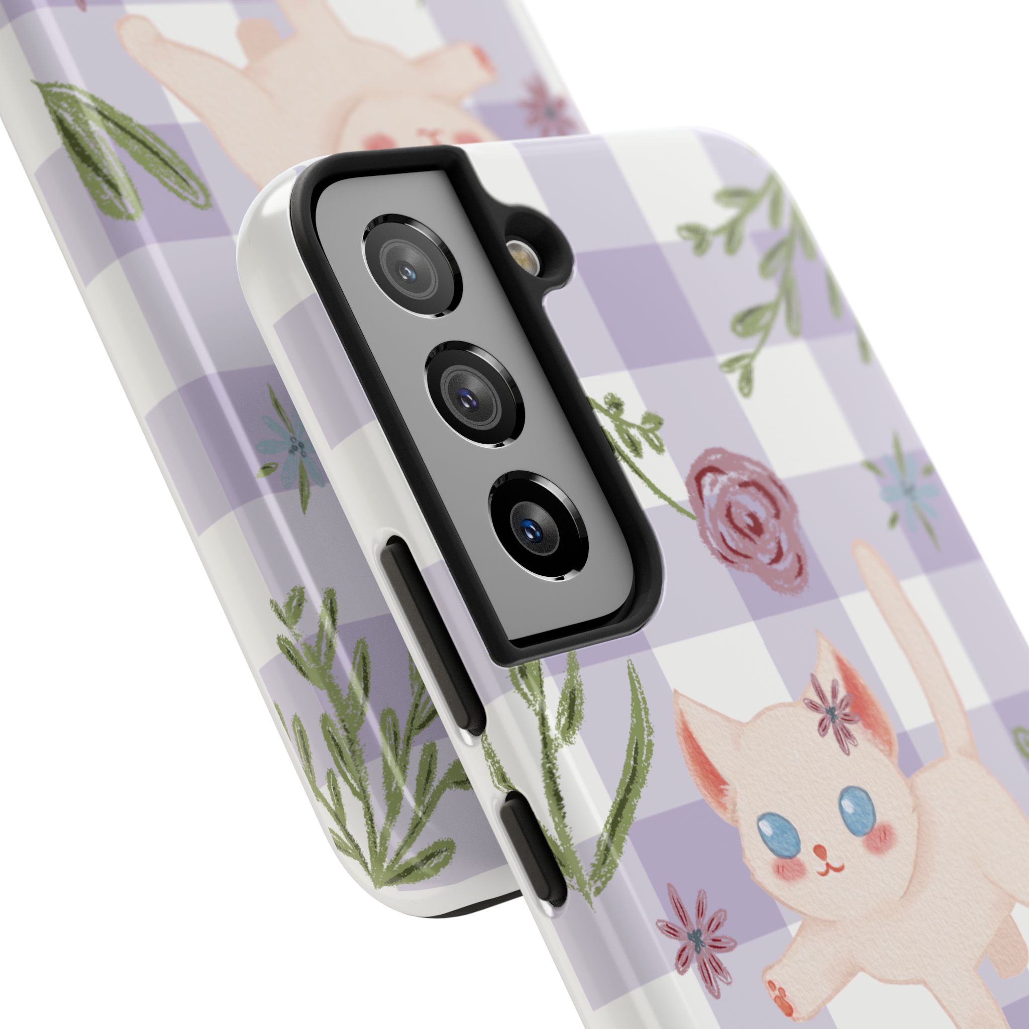 "Whiskers & Wildflowers" Phone Case - Image 91