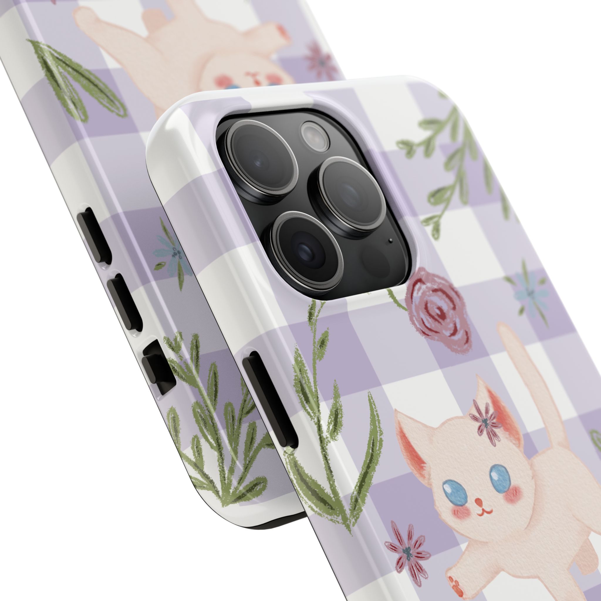 "Whiskers & Wildflowers" Phone Case - Image 79