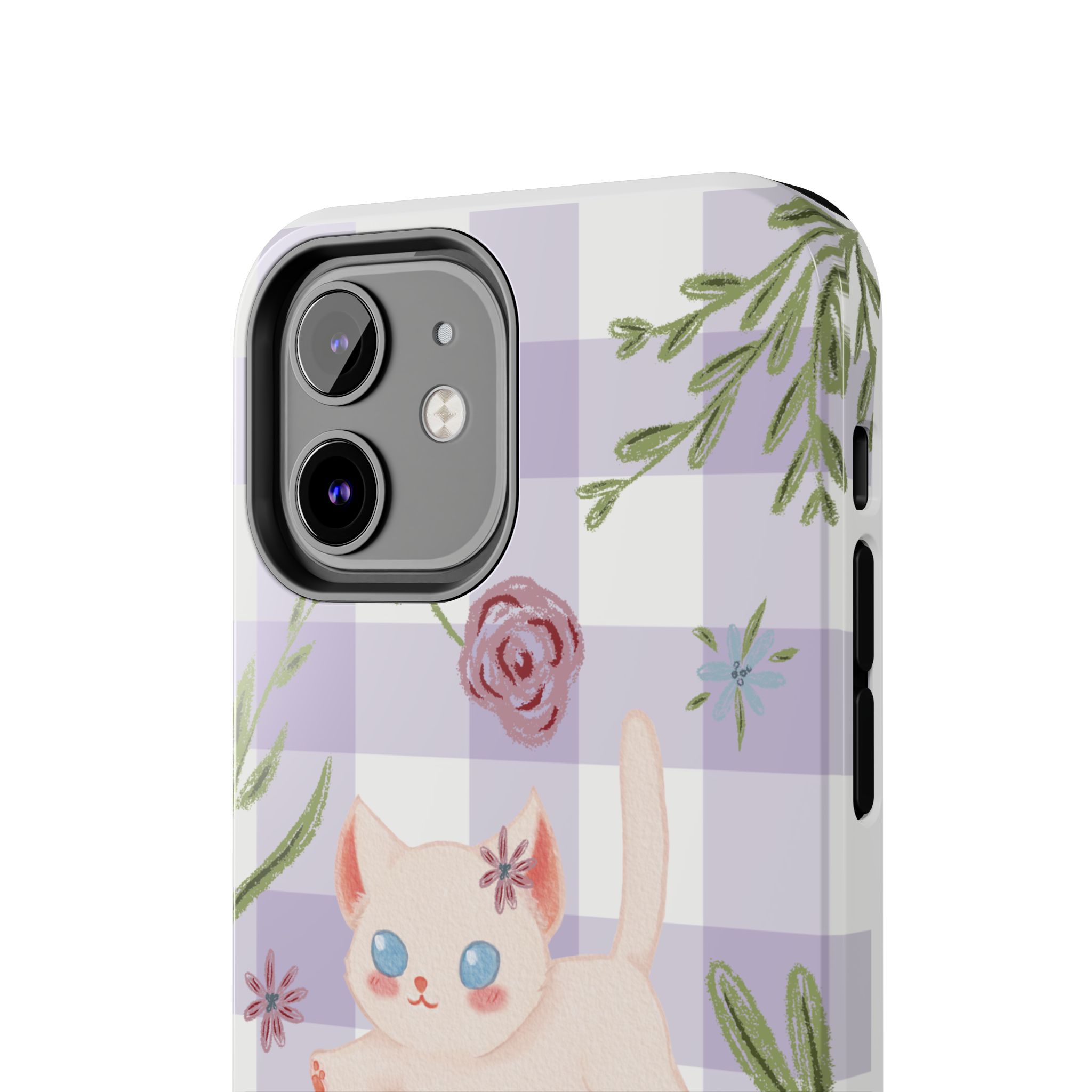 "Whiskers & Wildflowers" Phone Case - Image 29