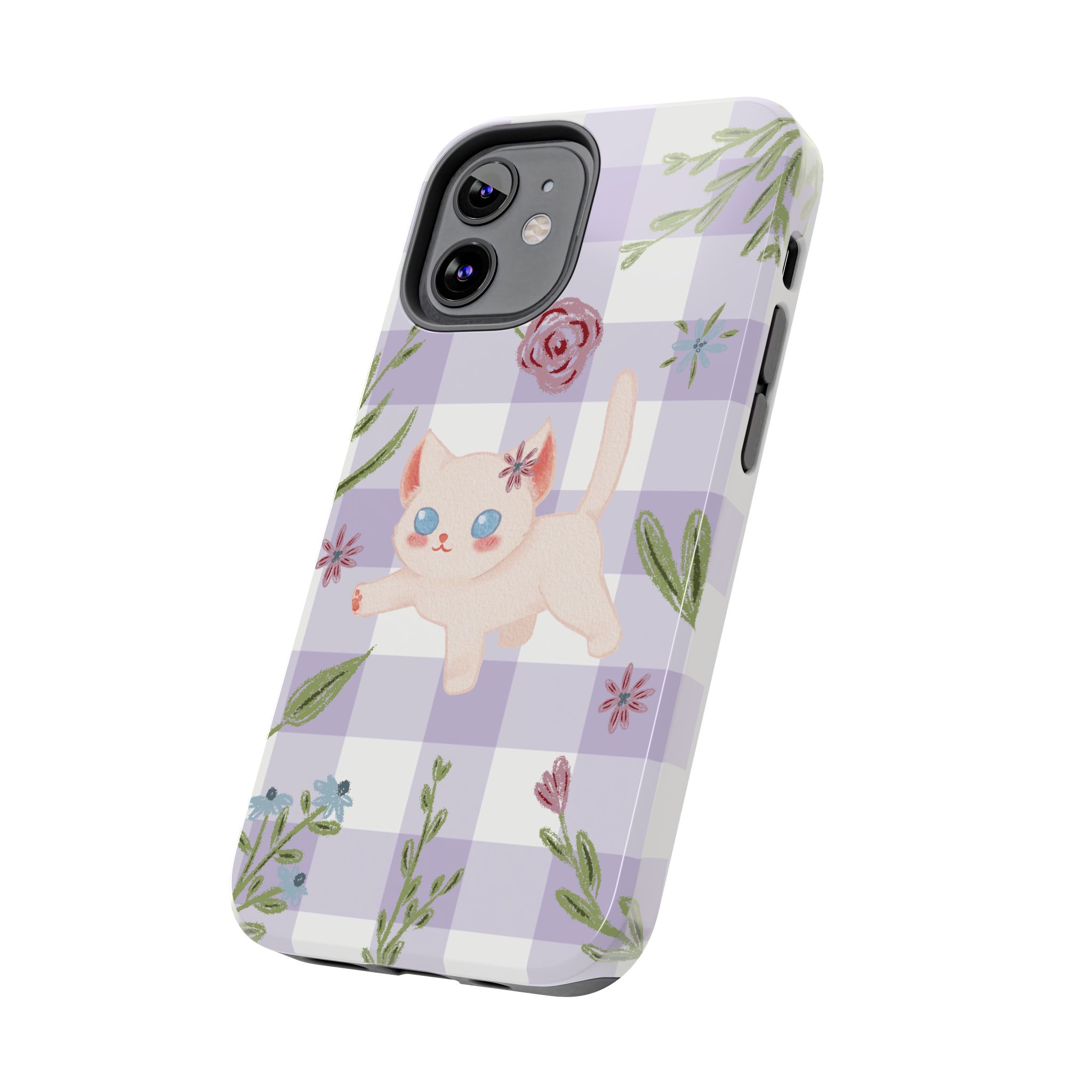 "Whiskers & Wildflowers" Phone Case - Image 32