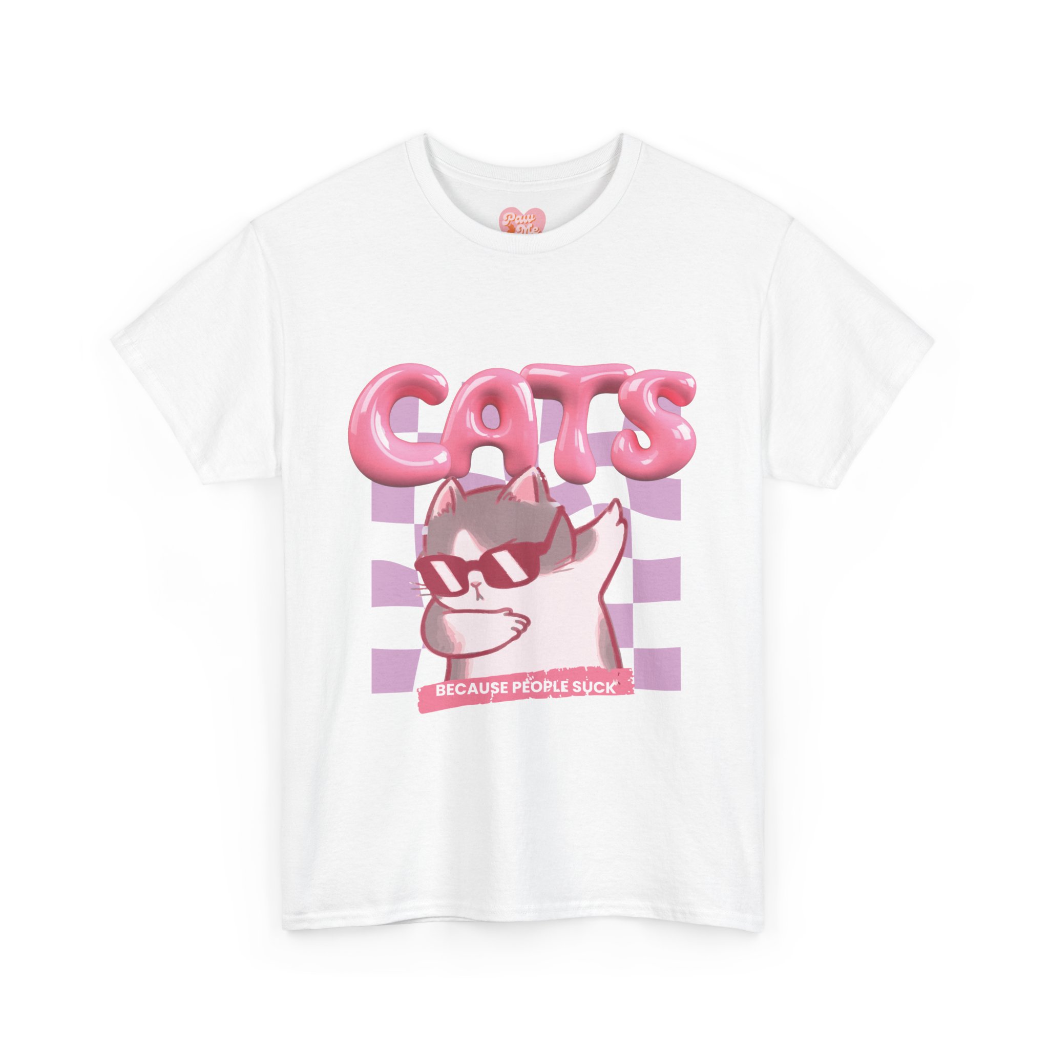 "Cats, Because People Suck" Tee - Image 4