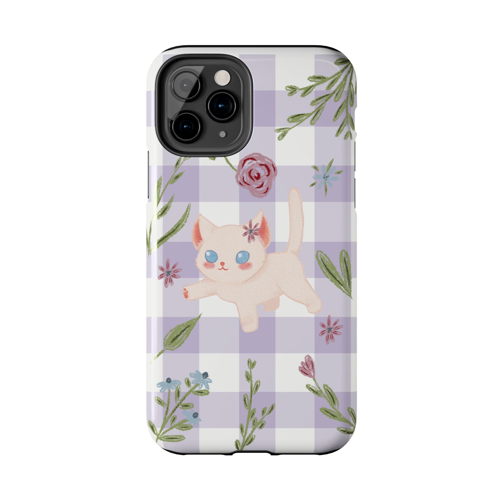 "Whiskers & Wildflowers" Phone Case - Image 19