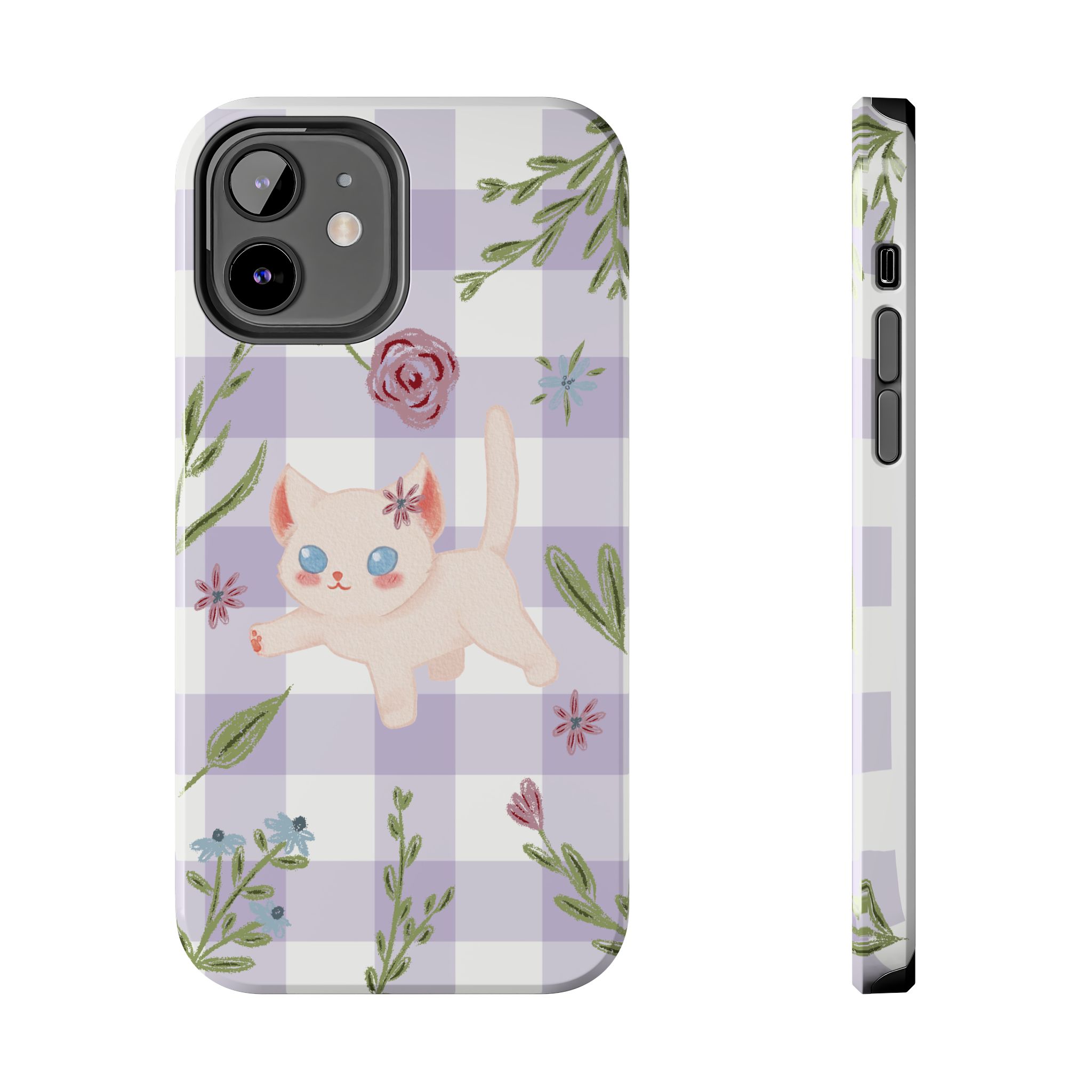 "Whiskers & Wildflowers" Phone Case - Image 26