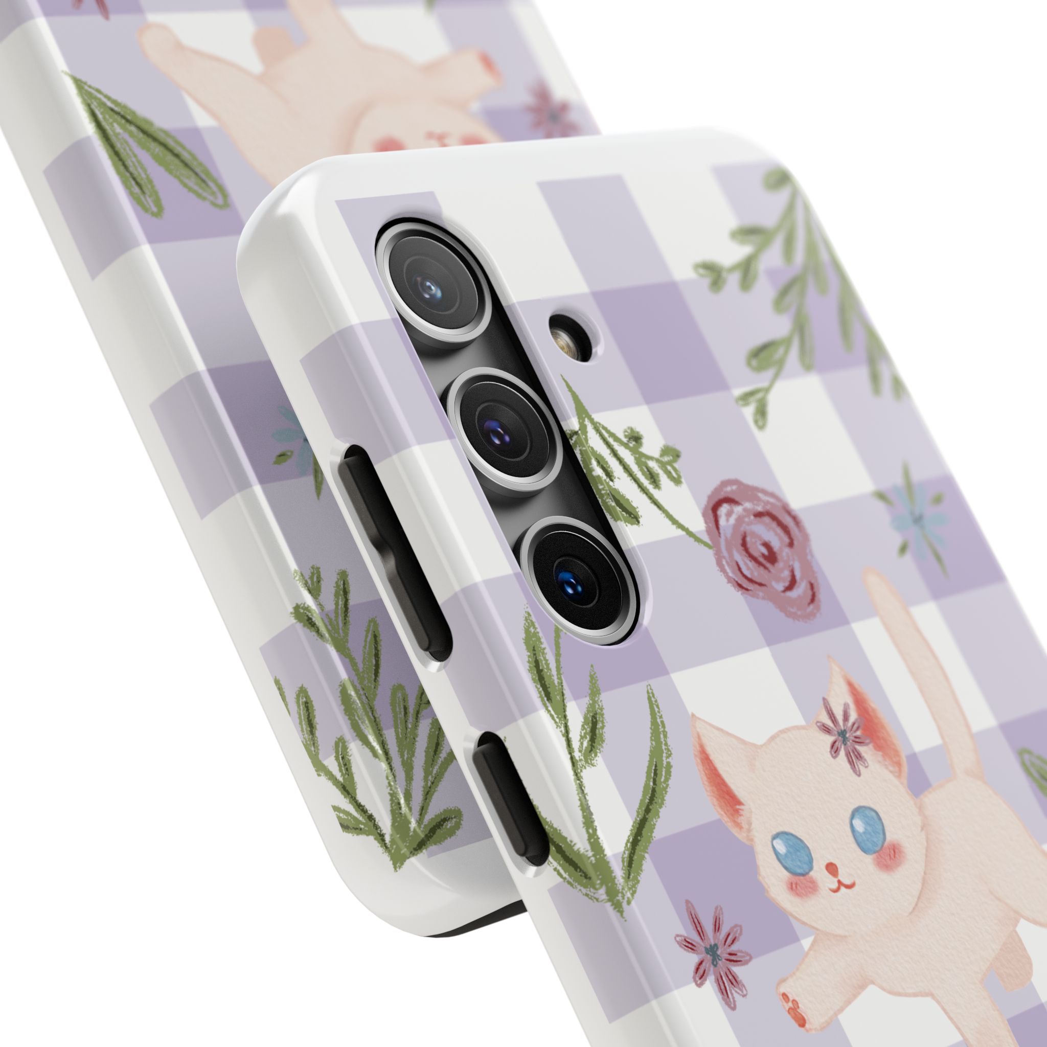 "Whiskers & Wildflowers" Phone Case - Image 83