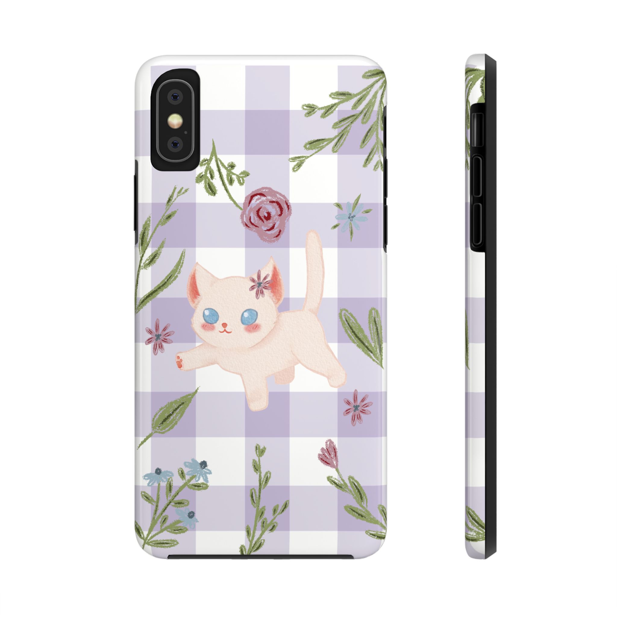 "Whiskers & Wildflowers" Phone Case - Image 5