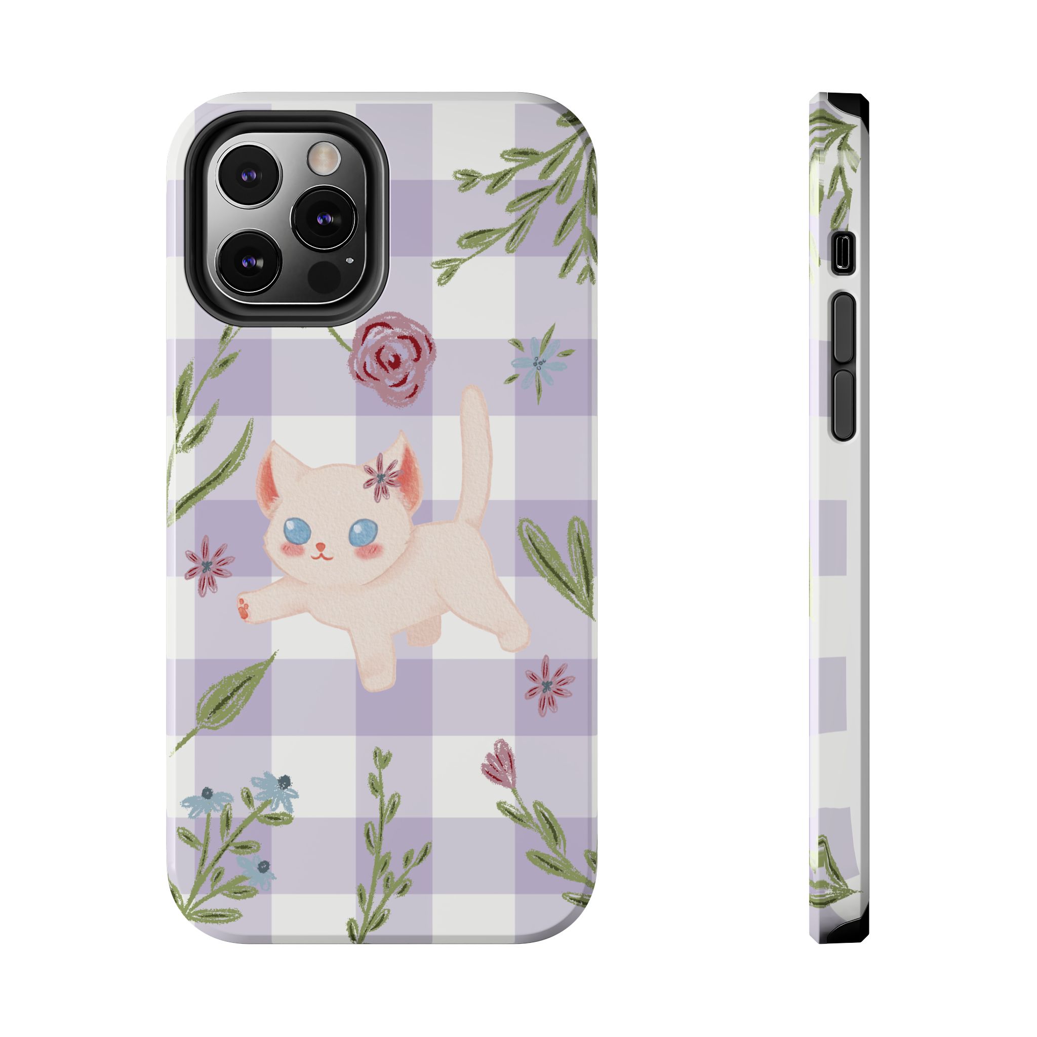 "Whiskers & Wildflowers" Phone Case - Image 34