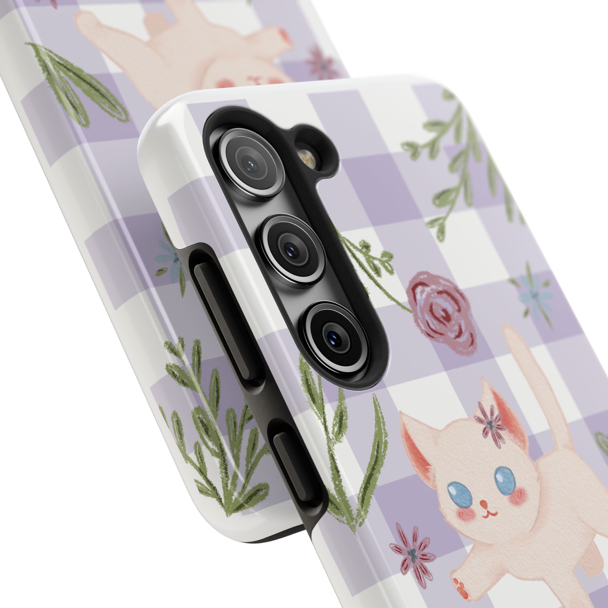 "Whiskers & Wildflowers" Phone Case - Image 87