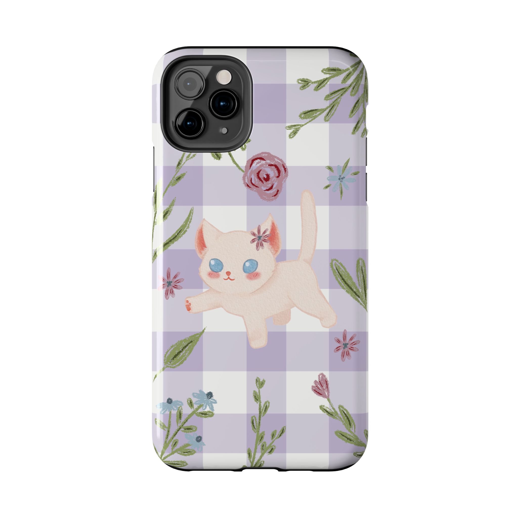 "Whiskers & Wildflowers" Phone Case - Image 23