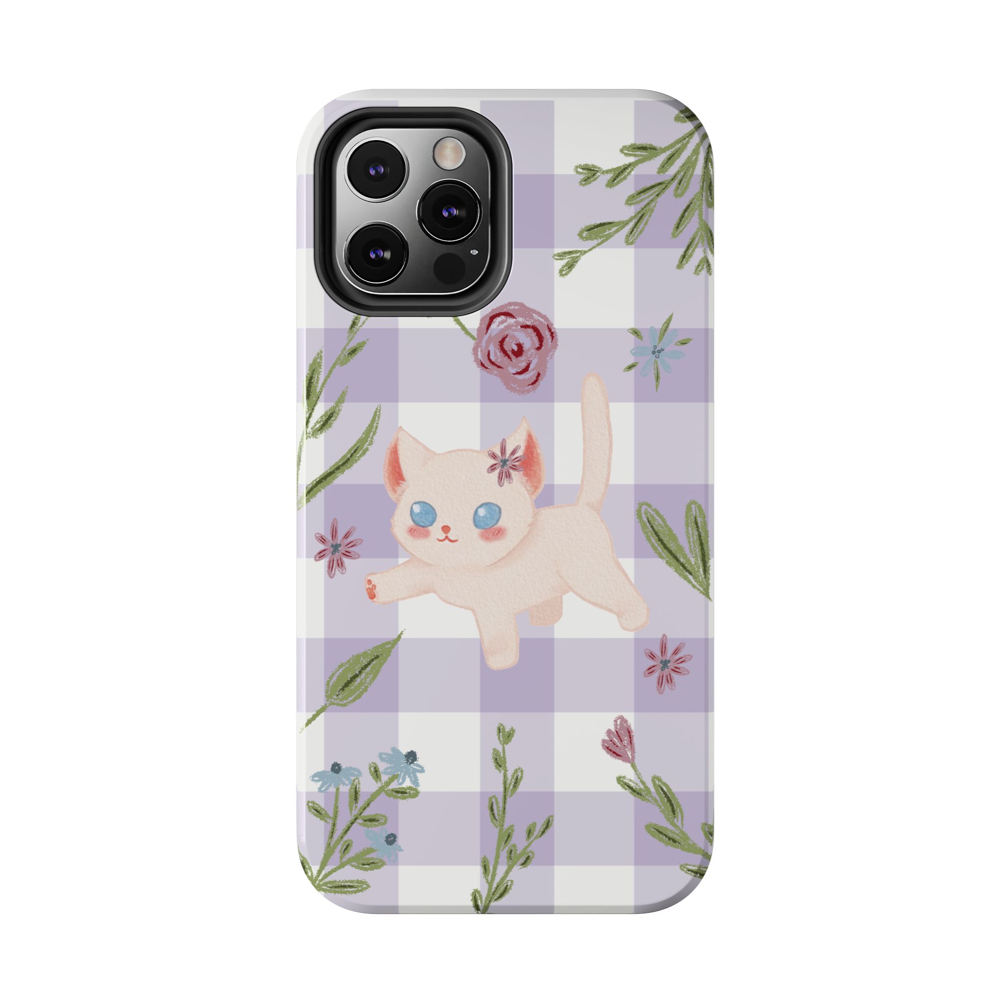 "Whiskers & Wildflowers" Phone Case - Image 35