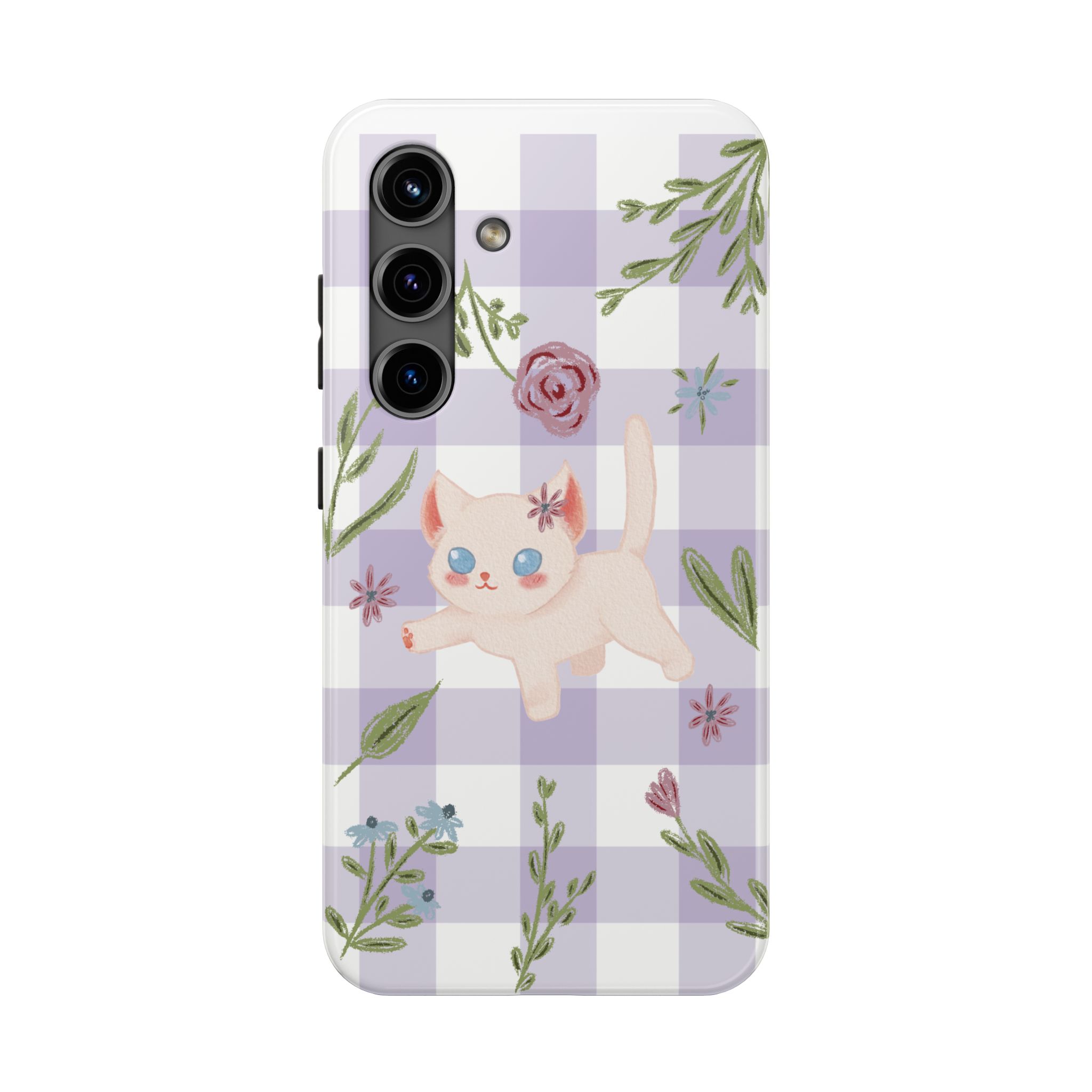 "Whiskers & Wildflowers" Phone Case - Image 82