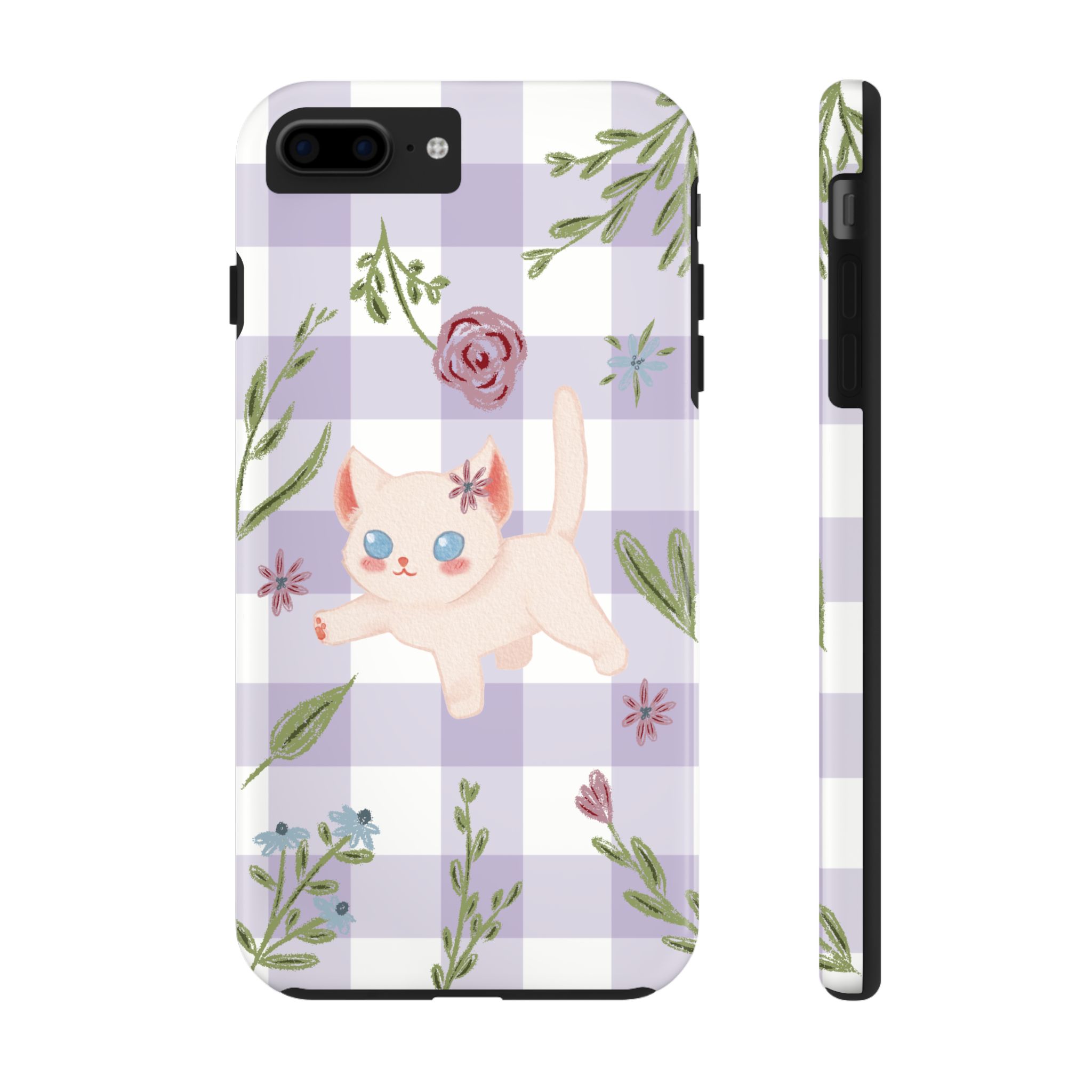 "Whiskers & Wildflowers" Phone Case - Image 4
