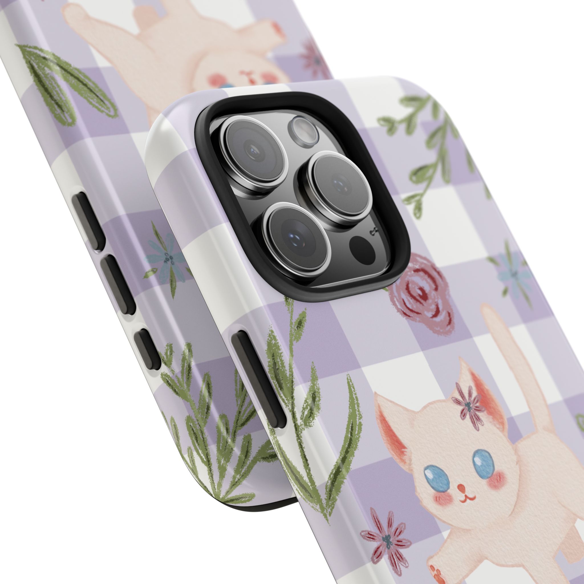 "Whiskers & Wildflowers" Phone Case - Image 2