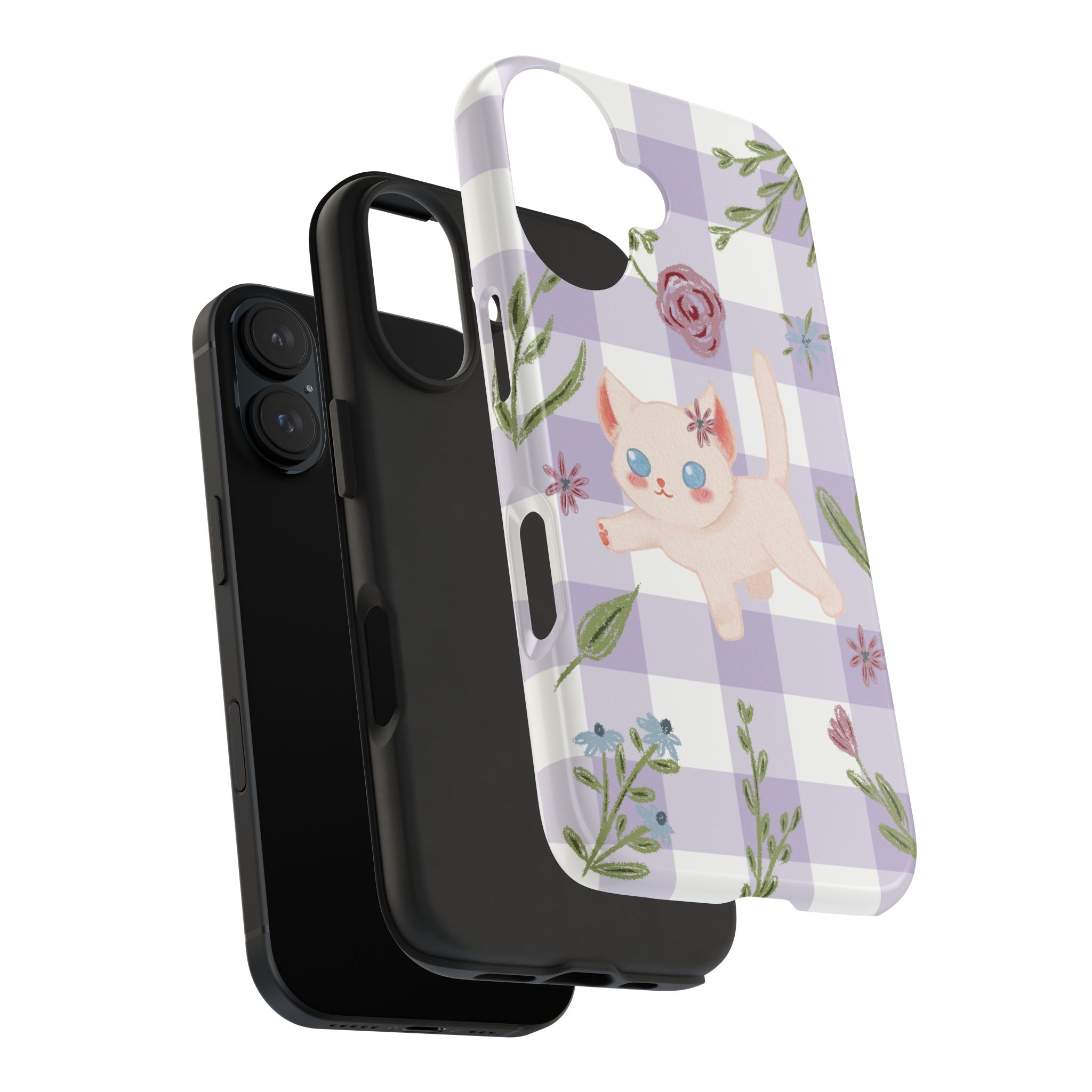 "Whiskers & Wildflowers" Phone Case - Image 103