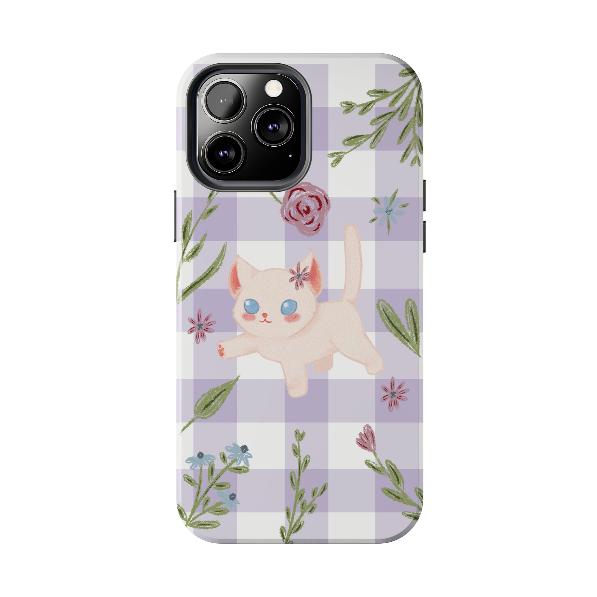 "Whiskers & Wildflowers" Phone Case - Image 55