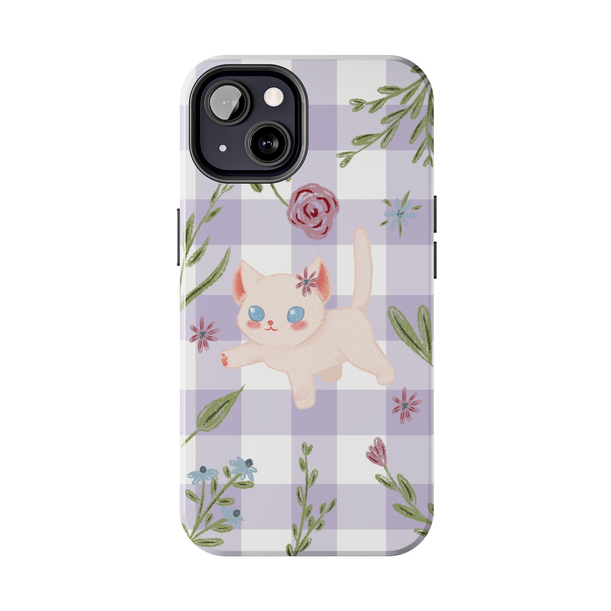 "Whiskers & Wildflowers" Phone Case - Image 43
