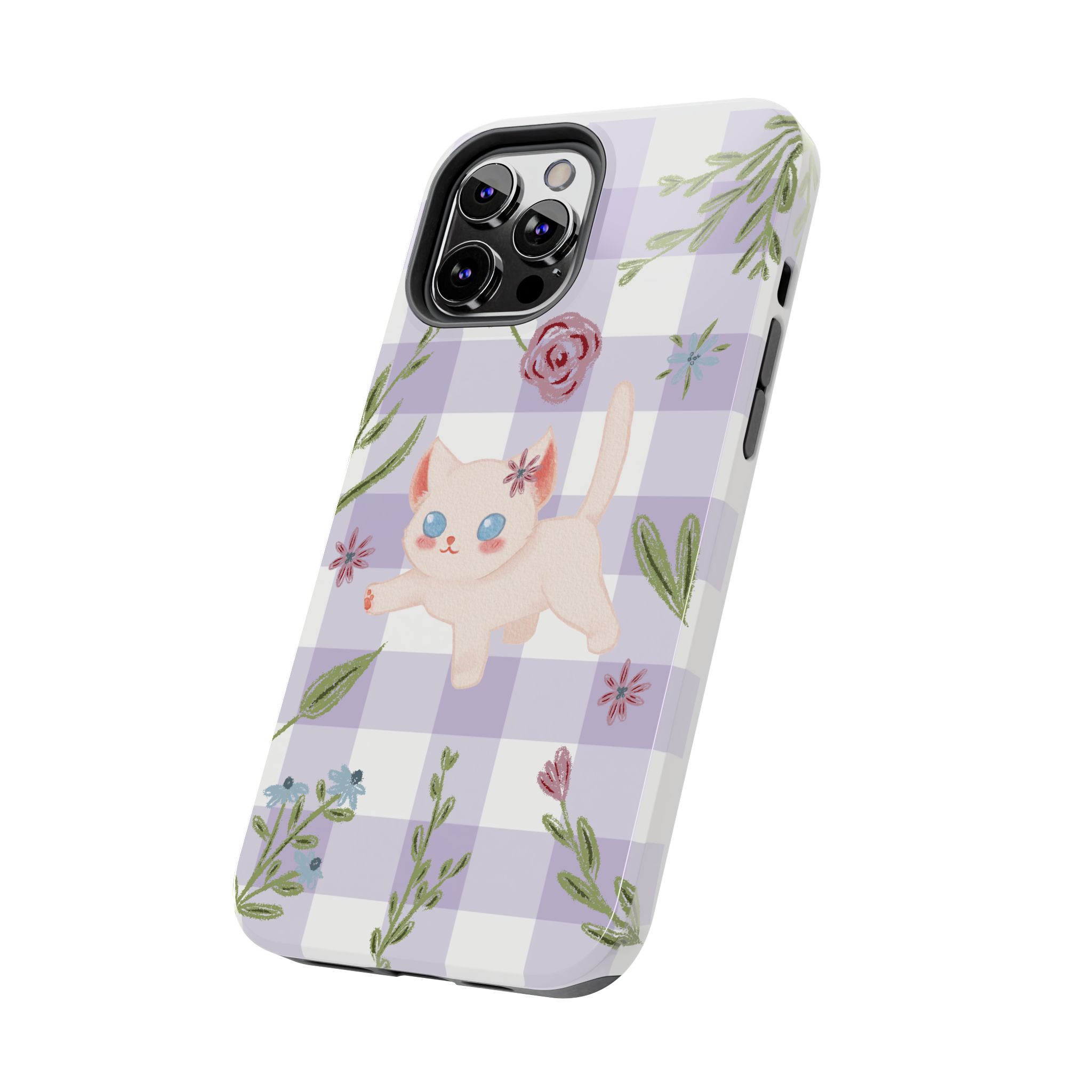 "Whiskers & Wildflowers" Phone Case - Image 40