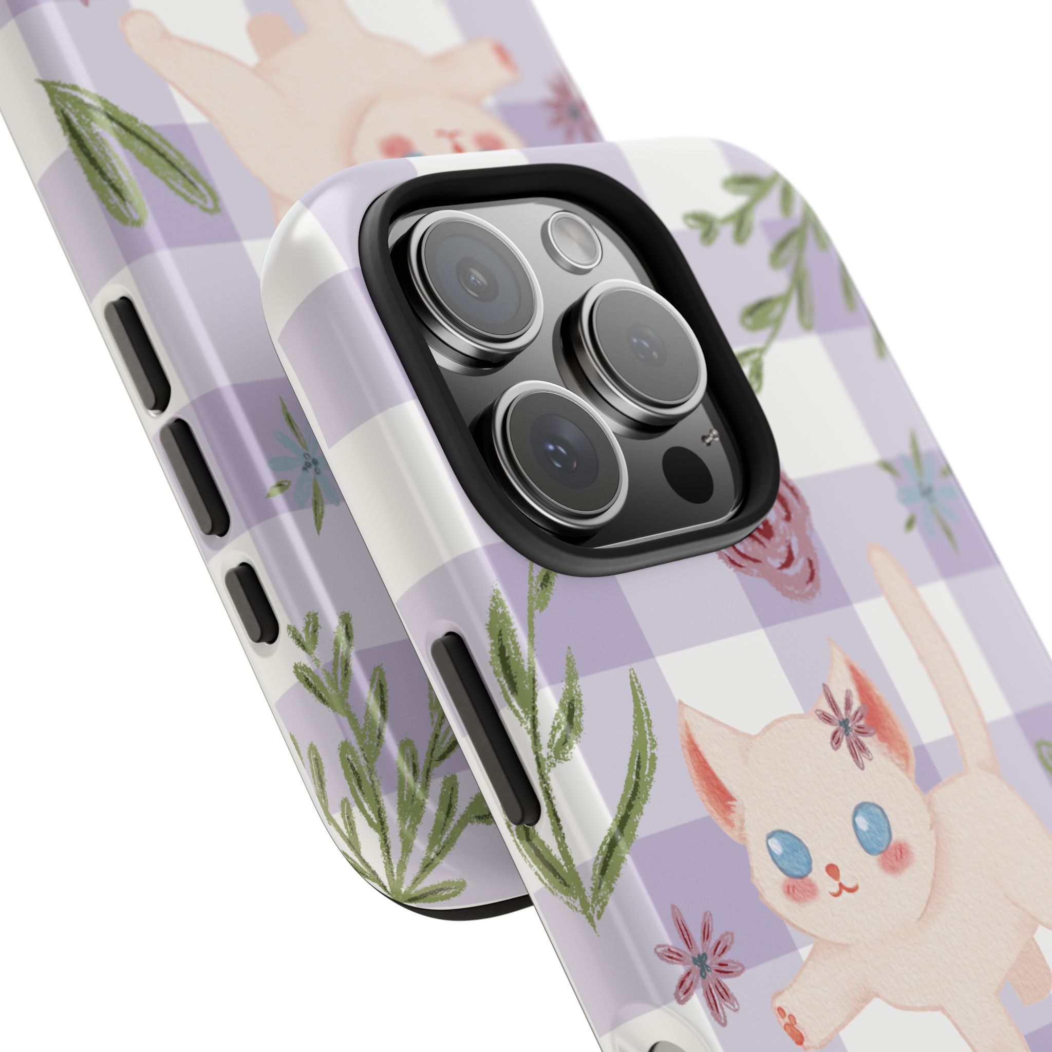 "Whiskers & Wildflowers" Phone Case - Image 99
