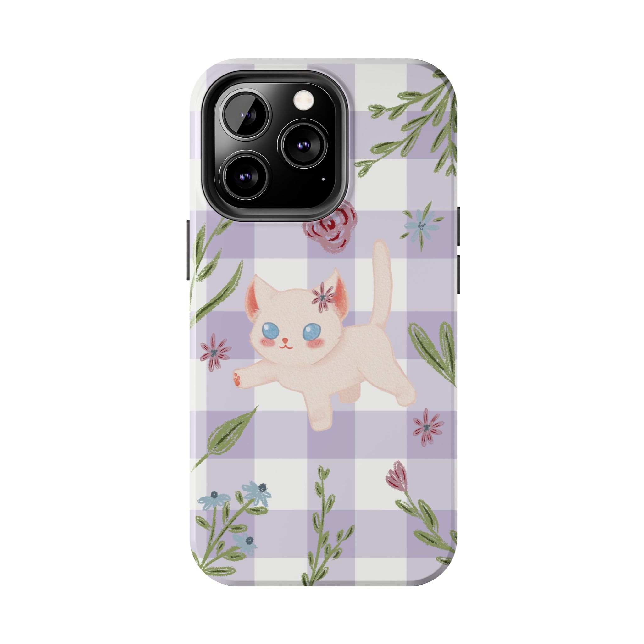 "Whiskers & Wildflowers" Phone Case - Image 51