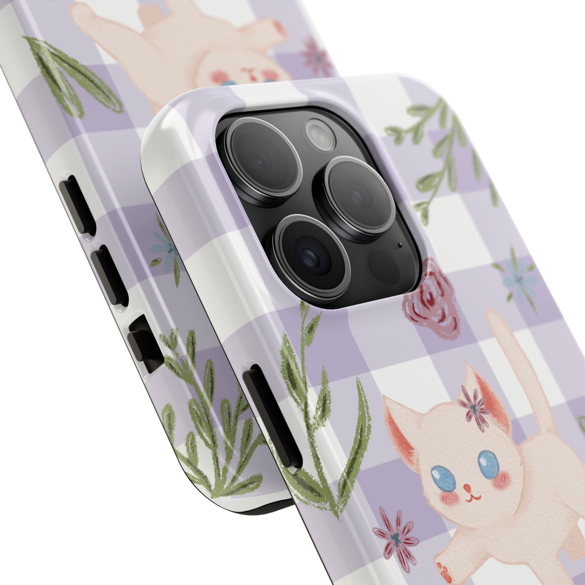 "Whiskers & Wildflowers" Phone Case - Image 71