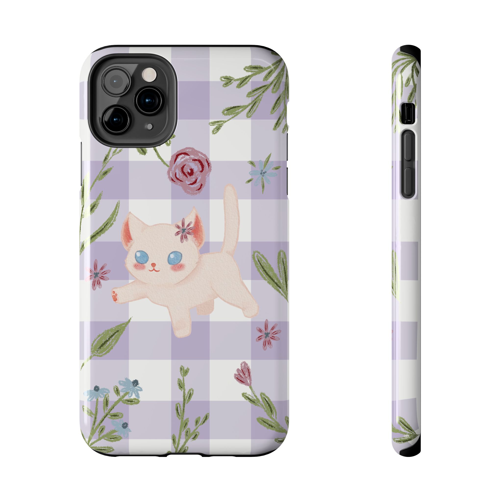 "Whiskers & Wildflowers" Phone Case - Image 22