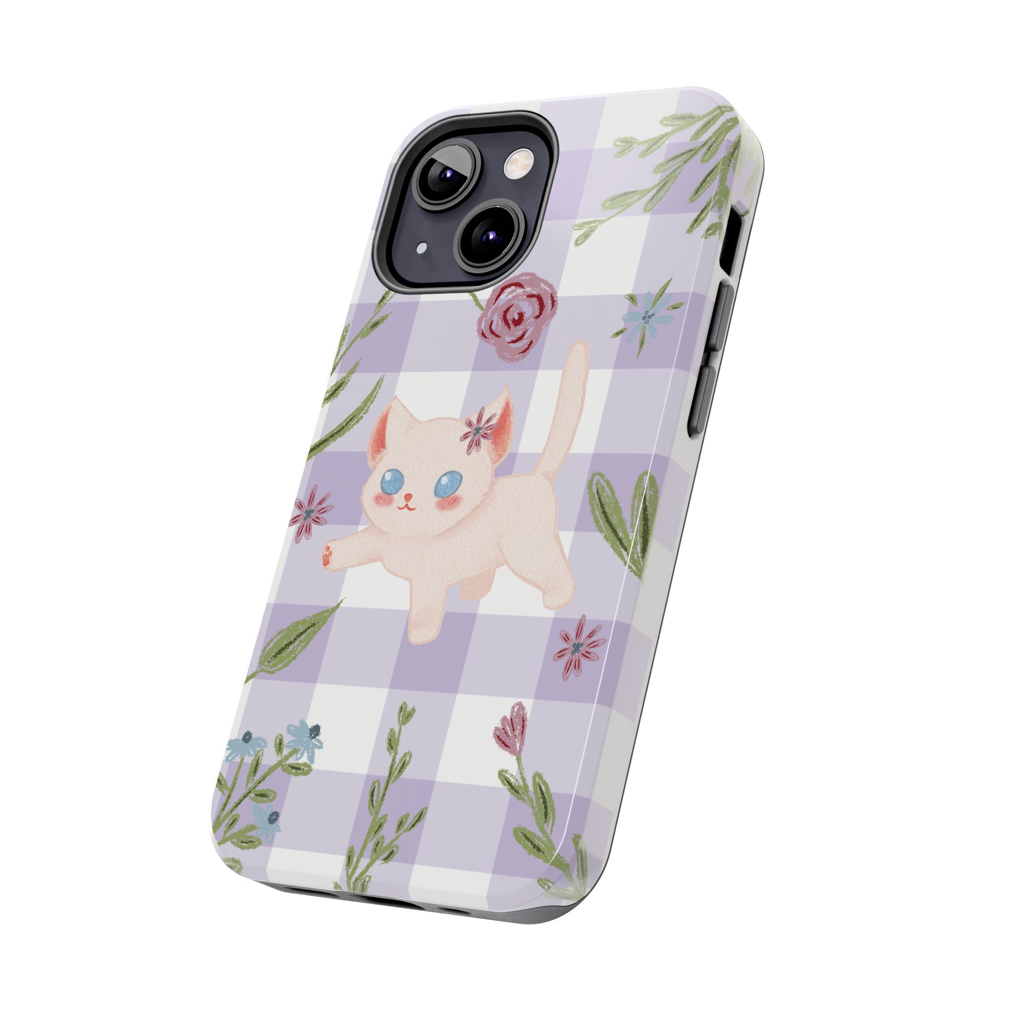 "Whiskers & Wildflowers" Phone Case - Image 48