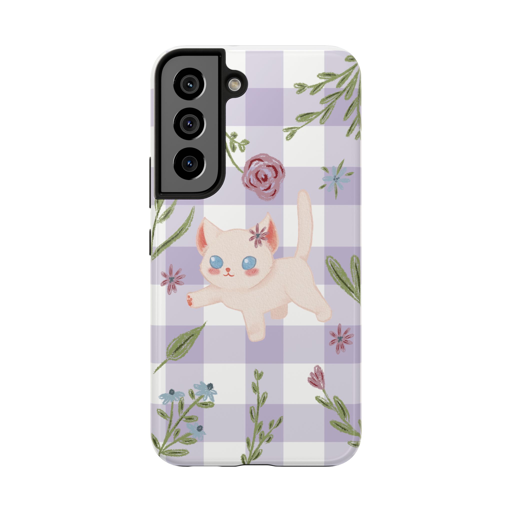 "Whiskers & Wildflowers" Phone Case - Image 90