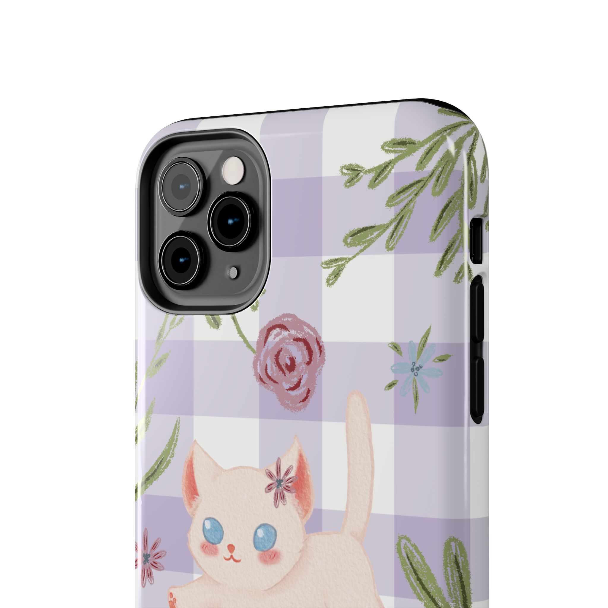 "Whiskers & Wildflowers" Phone Case - Image 25