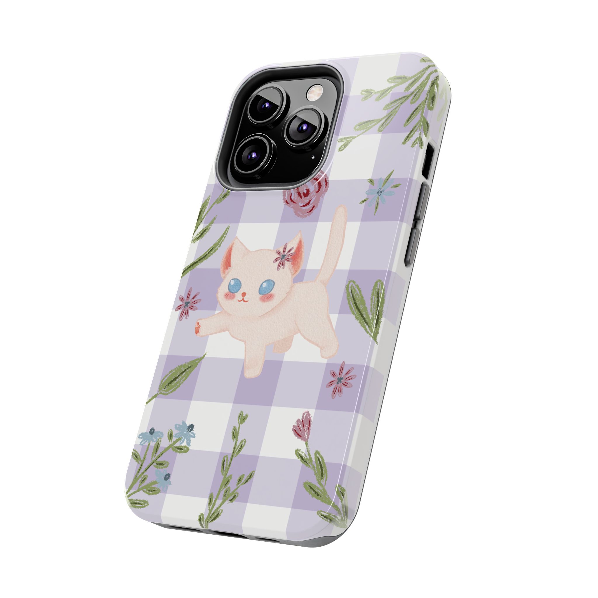 "Whiskers & Wildflowers" Phone Case - Image 52