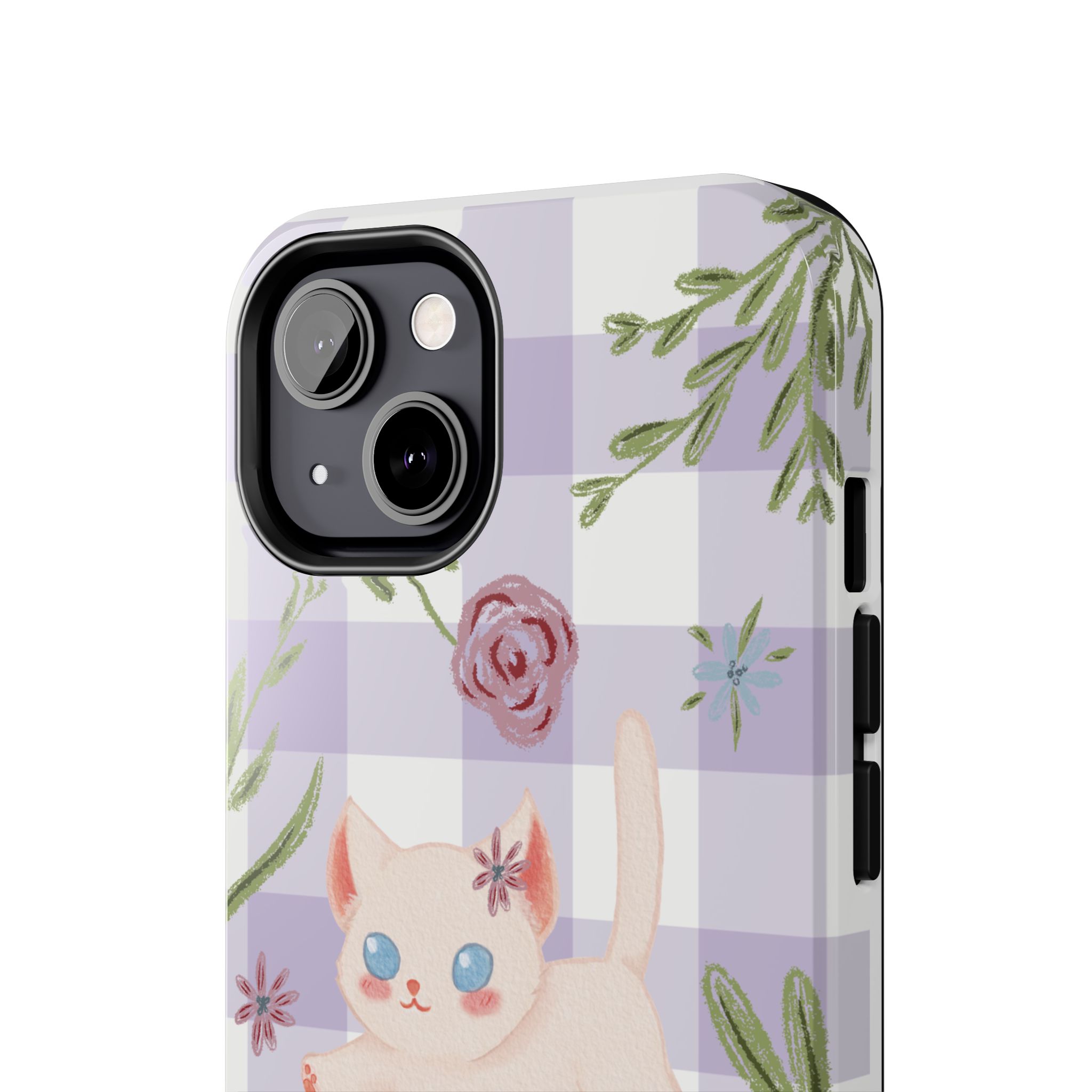 "Whiskers & Wildflowers" Phone Case - Image 45