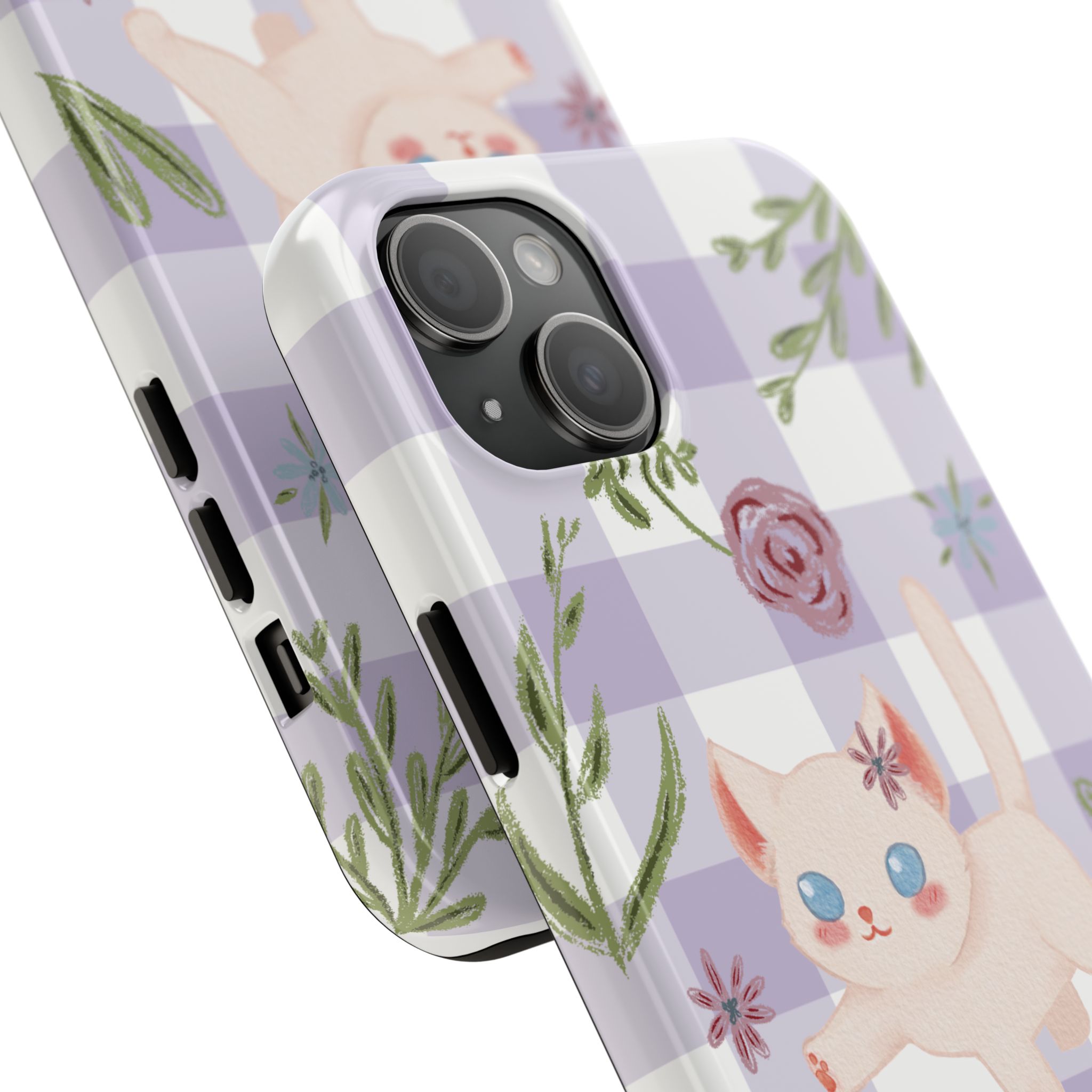 "Whiskers & Wildflowers" Phone Case - Image 75